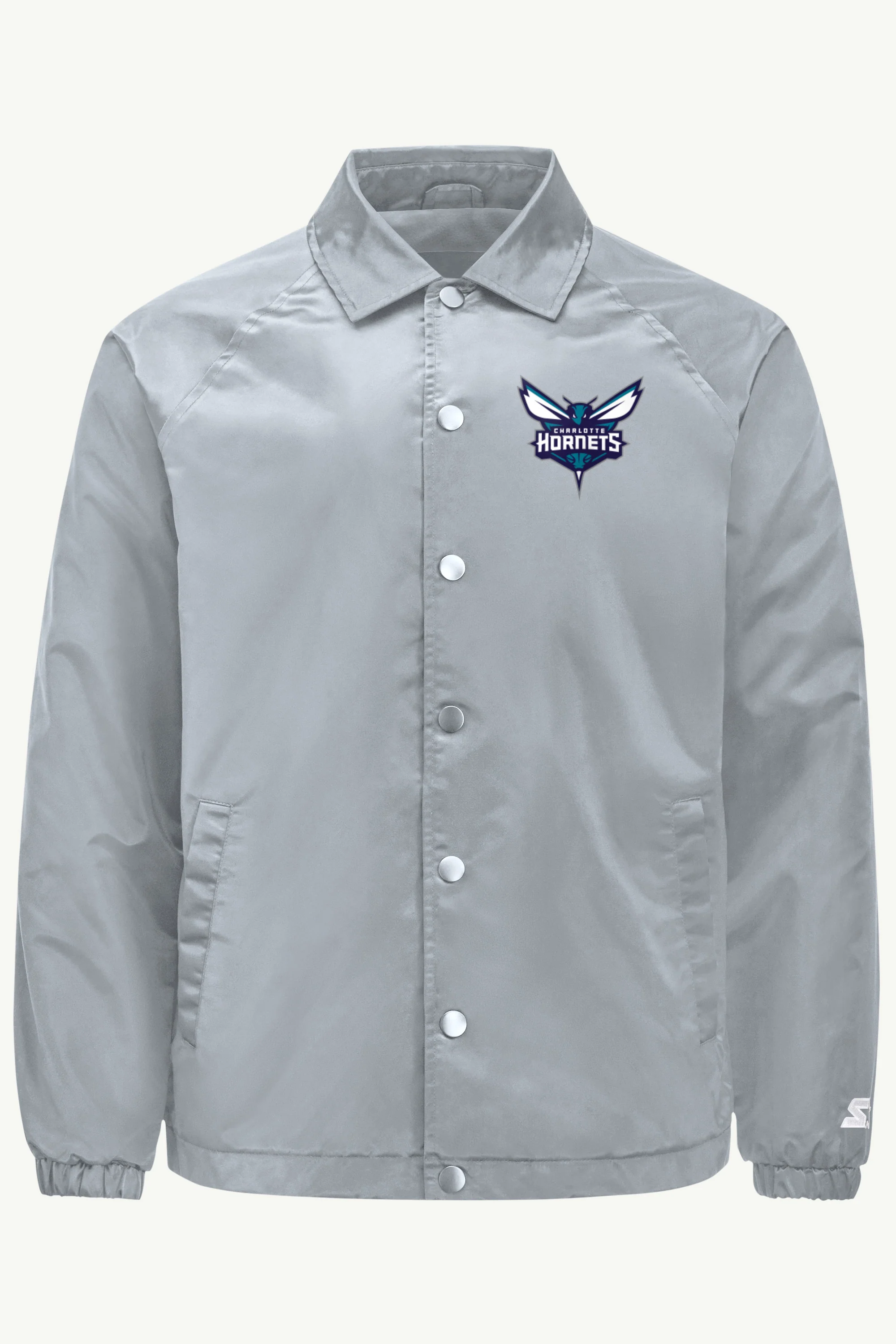 MENS CHARLOTTE HORNETS HALF BALL COACHES JACKET