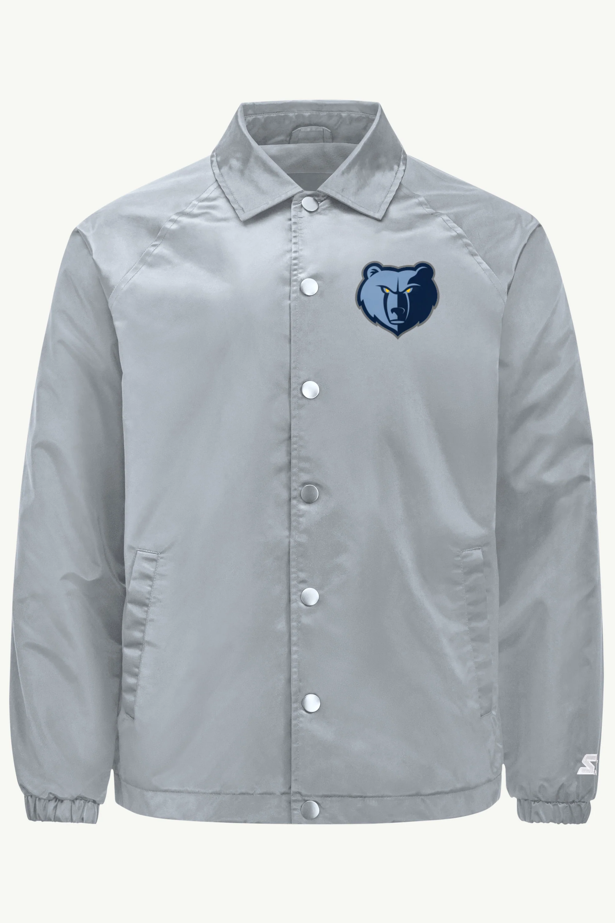 MENS MEMPHIS GRIZZLIES HALF BALL COACHES JACKET