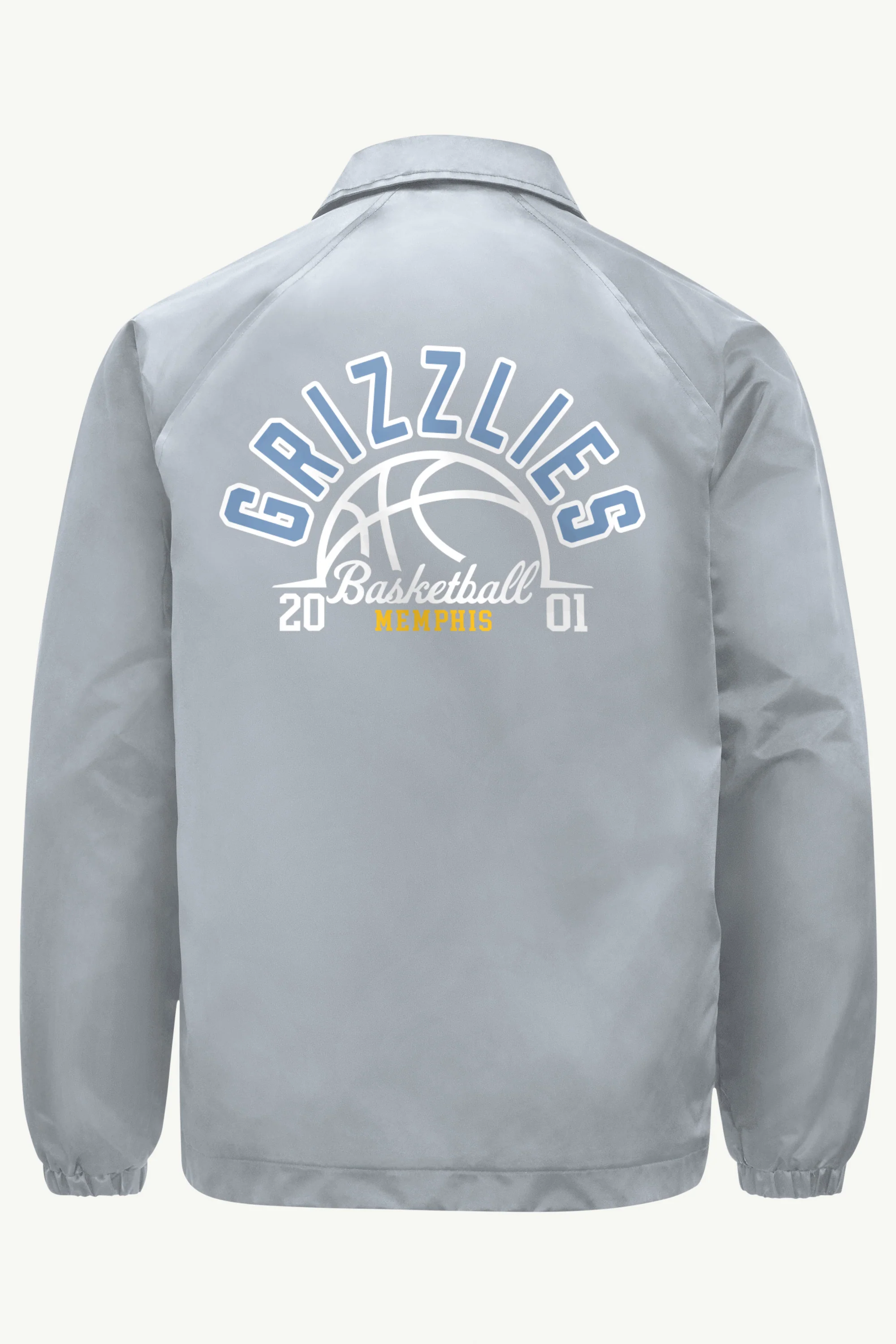 MENS MEMPHIS GRIZZLIES HALF BALL COACHES JACKET - Image 2