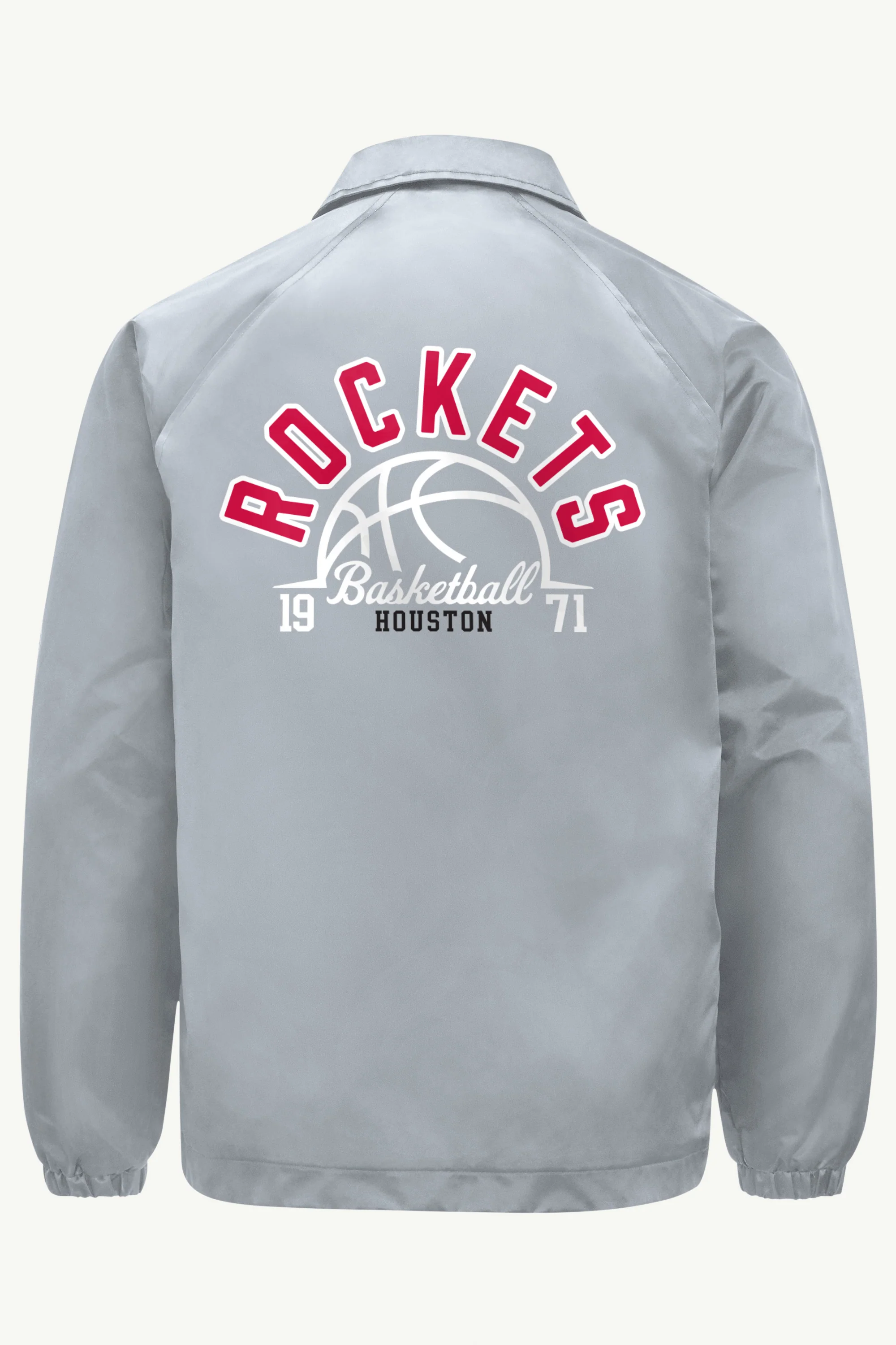 MENS HOUSTON ROCKETS HALF BALL COACHES JACKET - Image 2