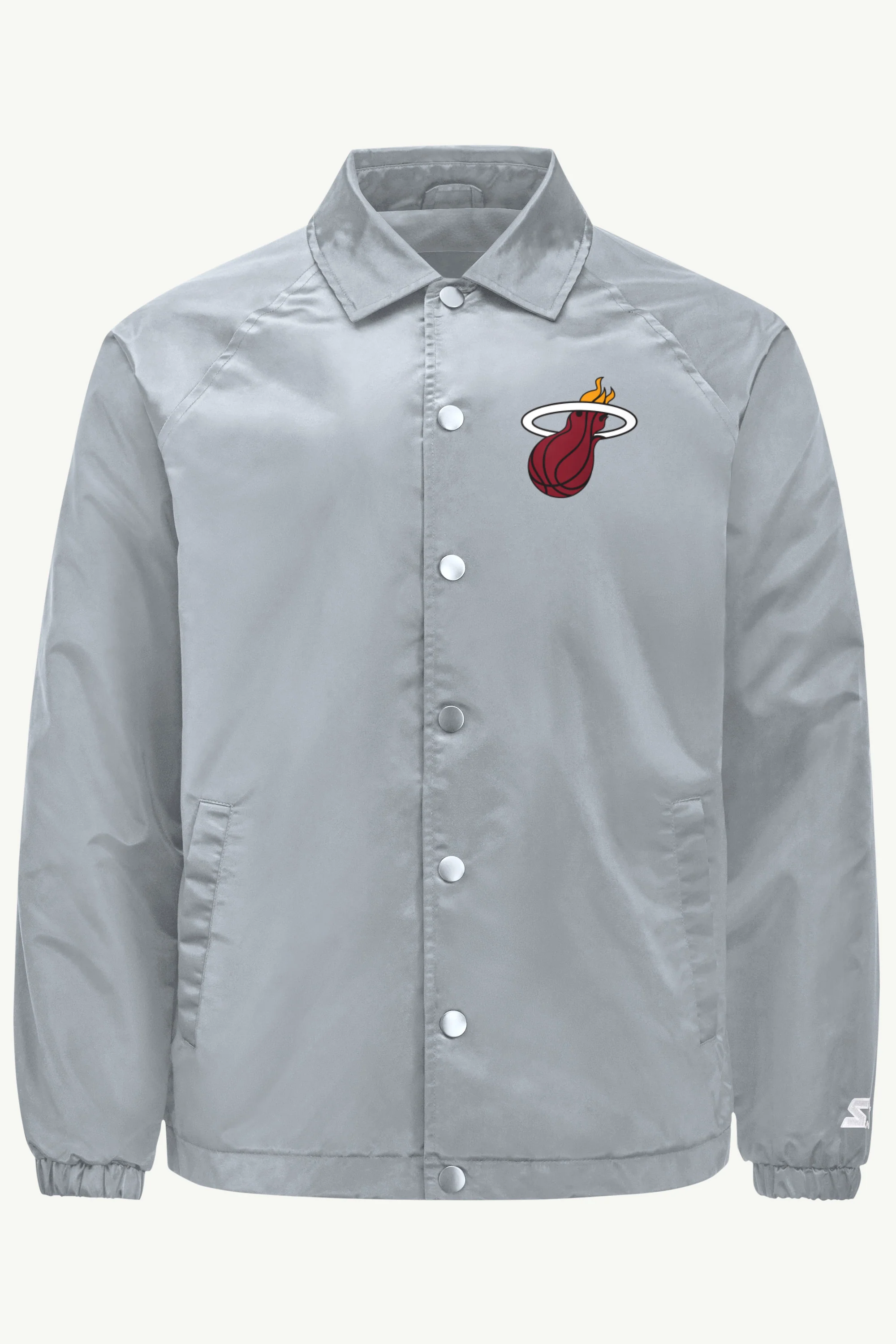 MENS MIAMI HEAT HALF BALL COACHES JACKET