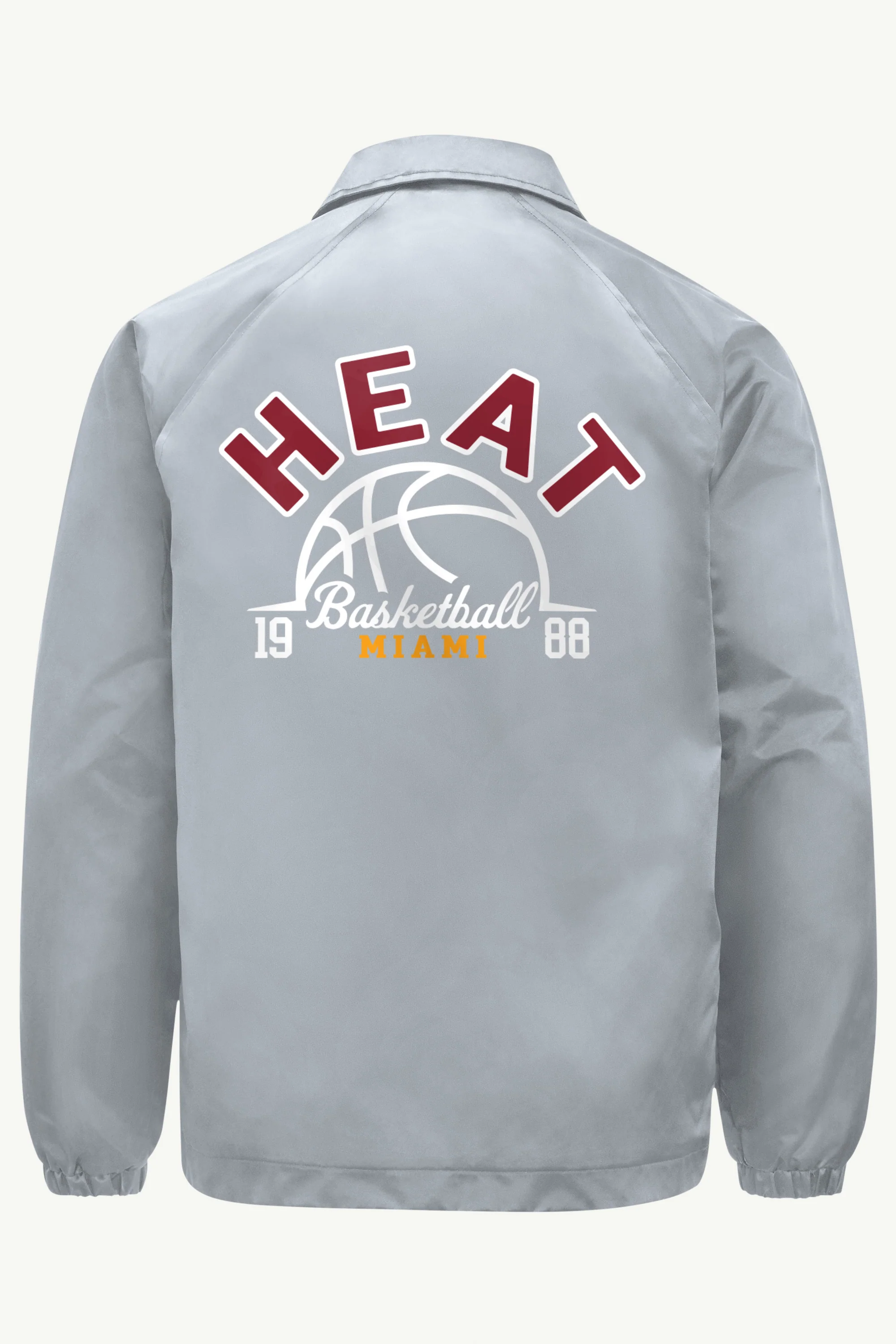MENS MIAMI HEAT HALF BALL COACHES JACKET - Image 2