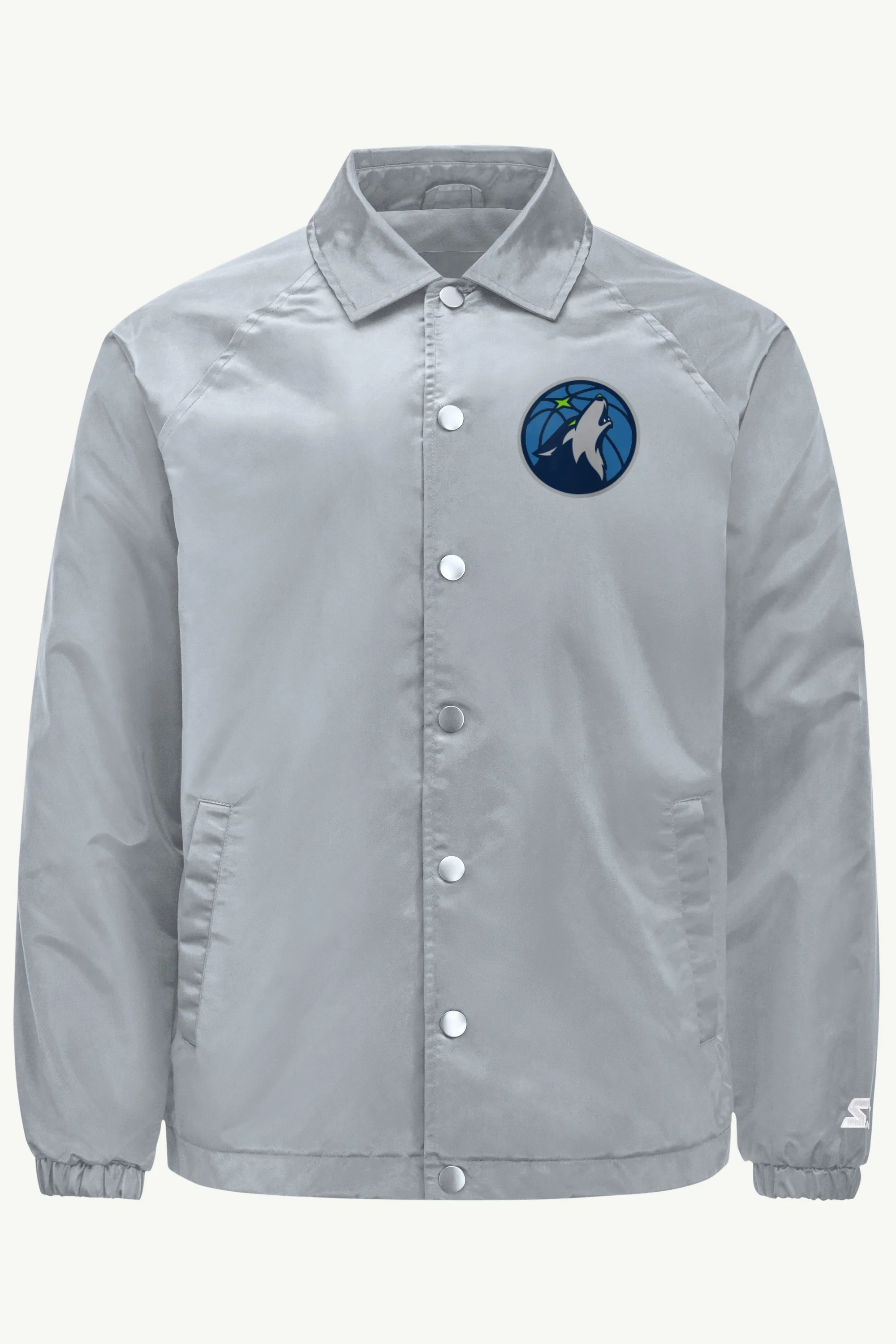 MENS MINNESOTA TIMBERWOLVES HALF BALL COACHES JACKET