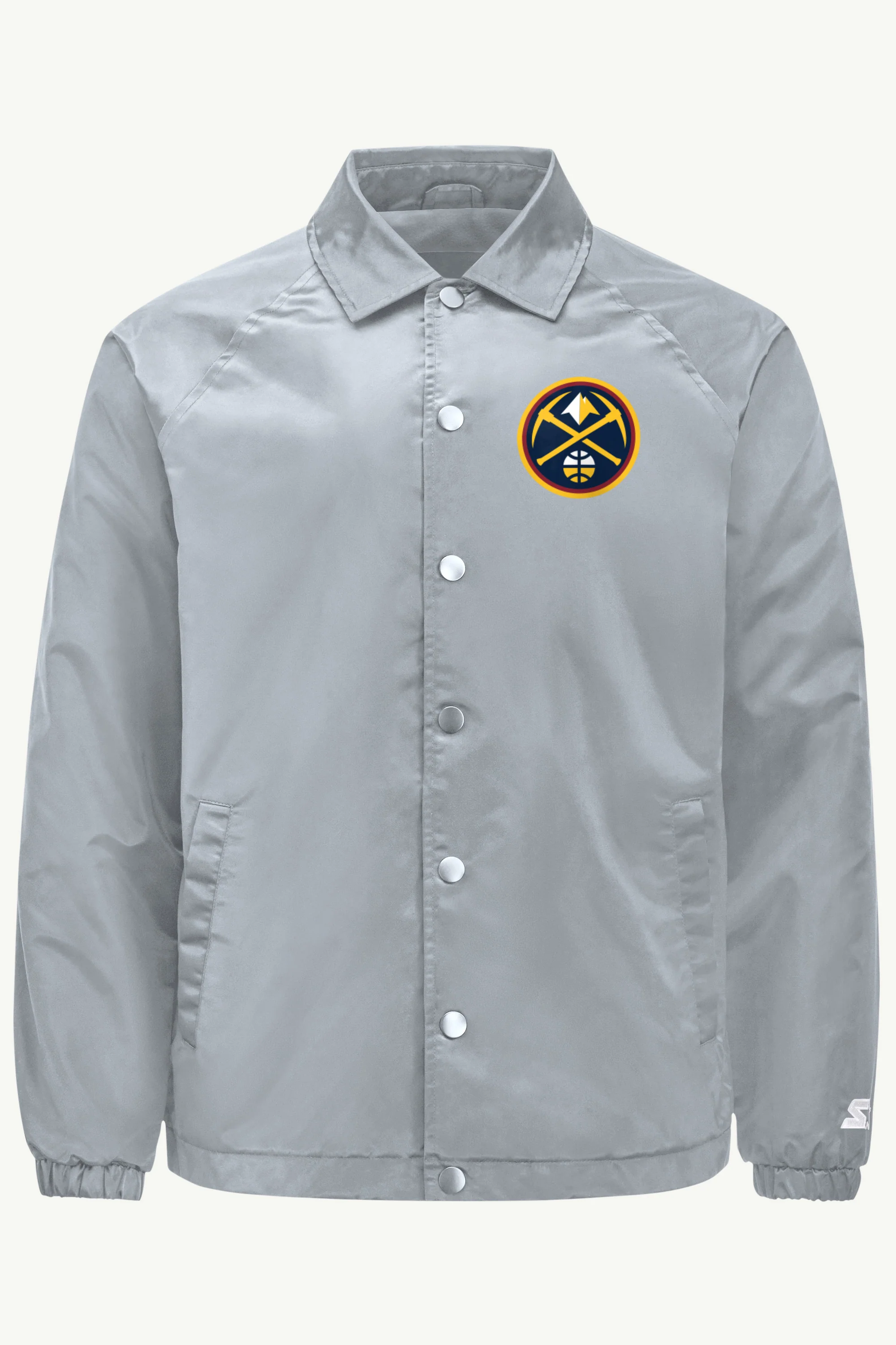 MENS DENVER NUGGETS HALF BALL COACHES JACKET