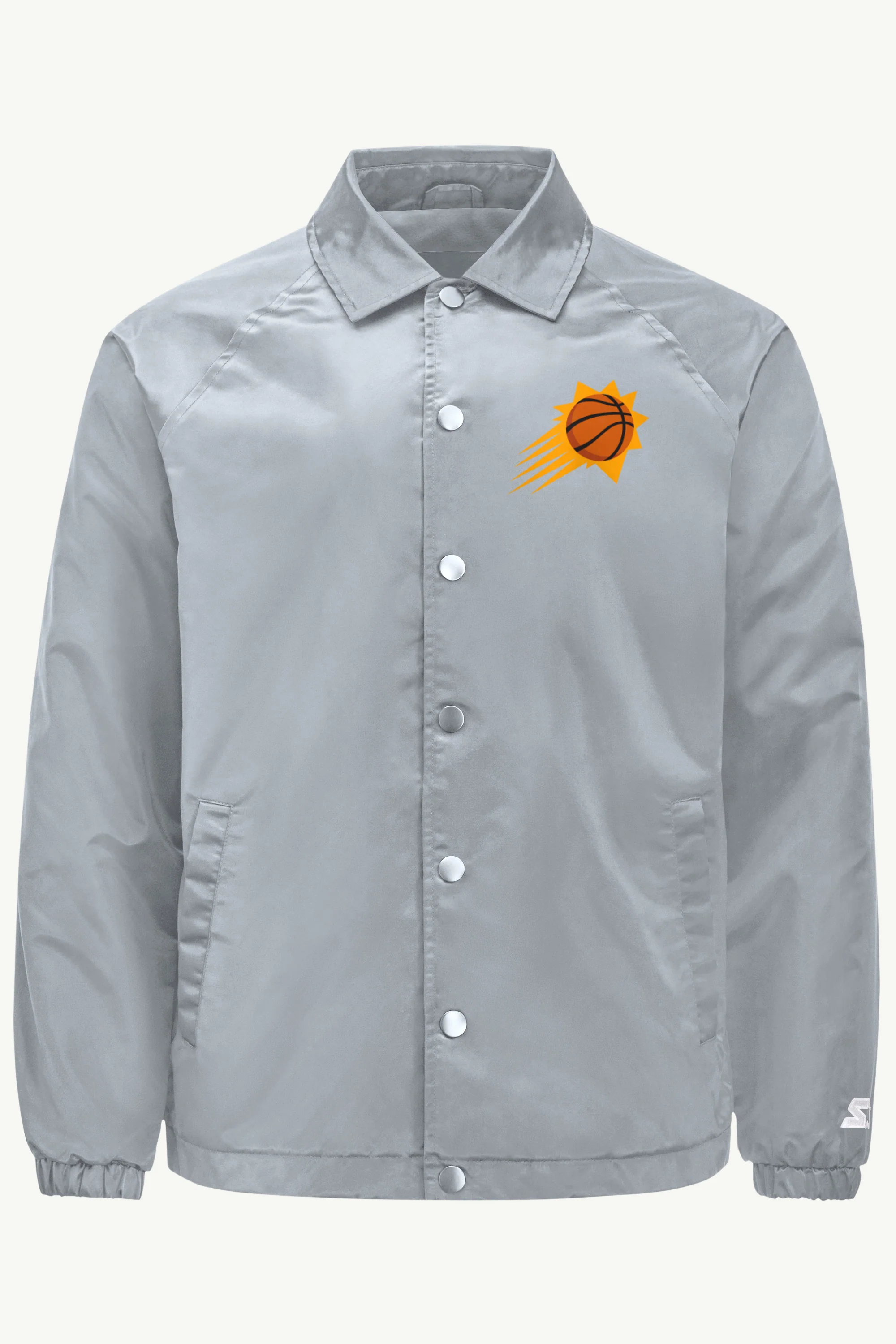 MENS PHOENIX SUNS HALF BALL COACHES JACKET