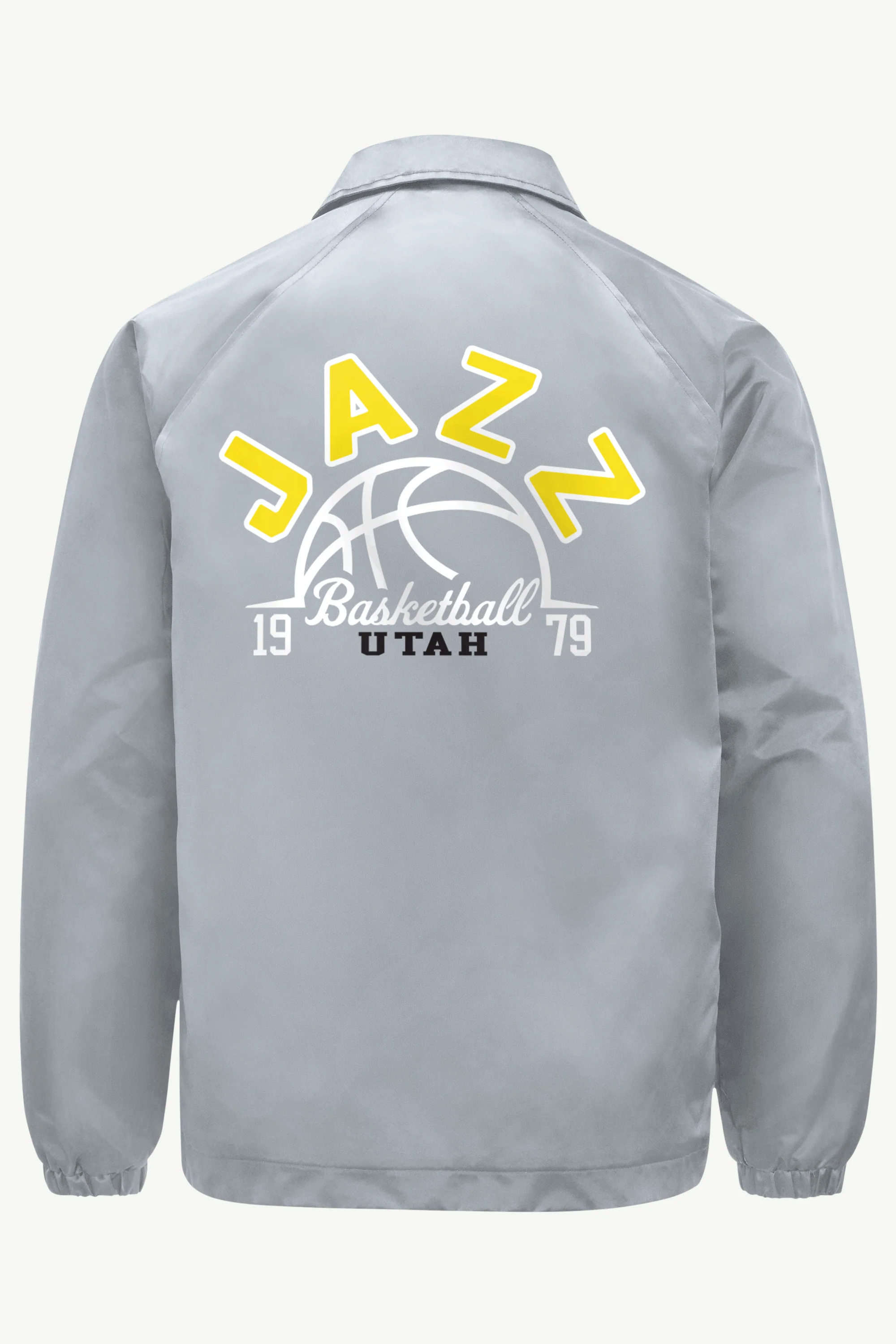 MENS UTAH JAZZ HALF BALL COACHES JACKET - Image 2