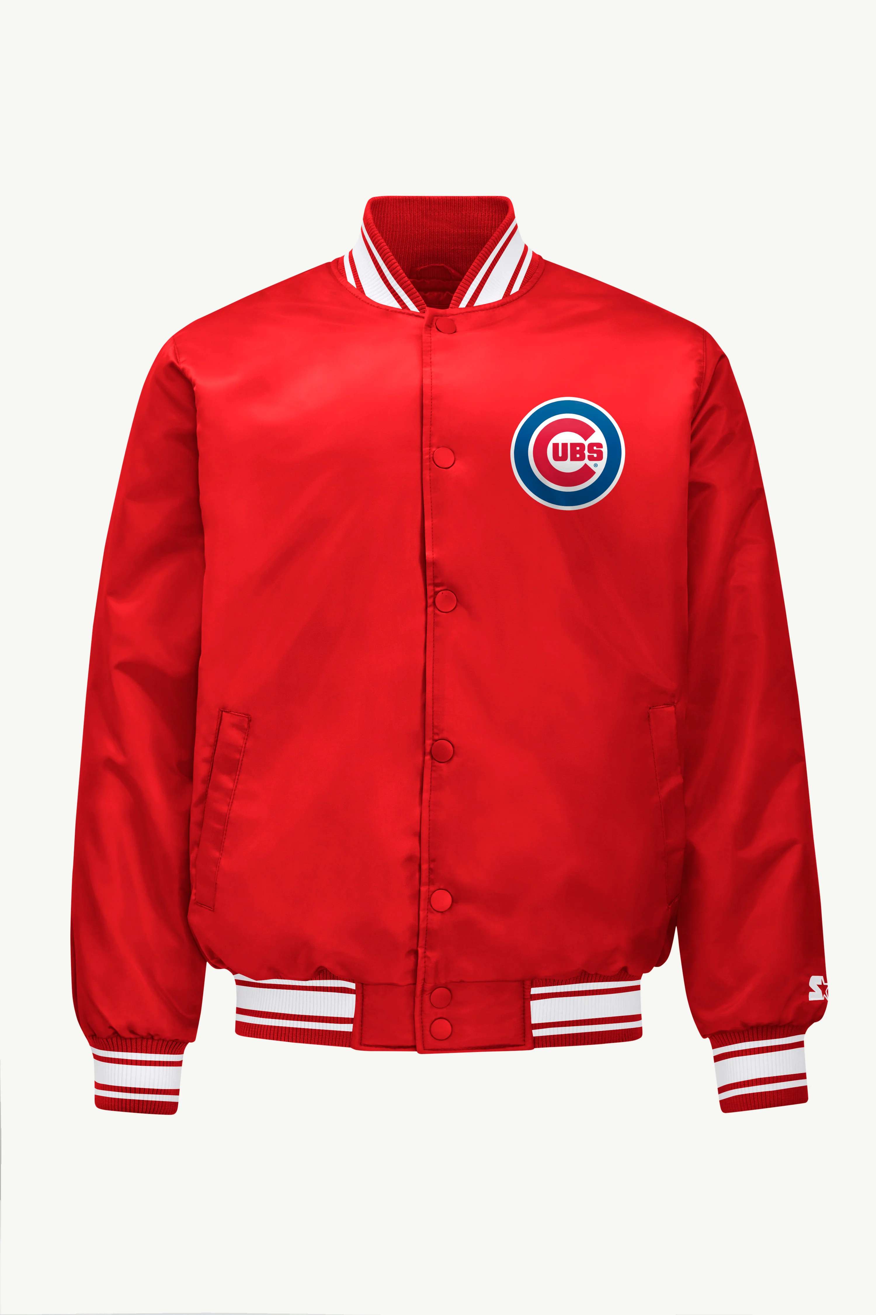 MENS CHICAGO CUBS SATIN VARSITY JACKET - Image 4