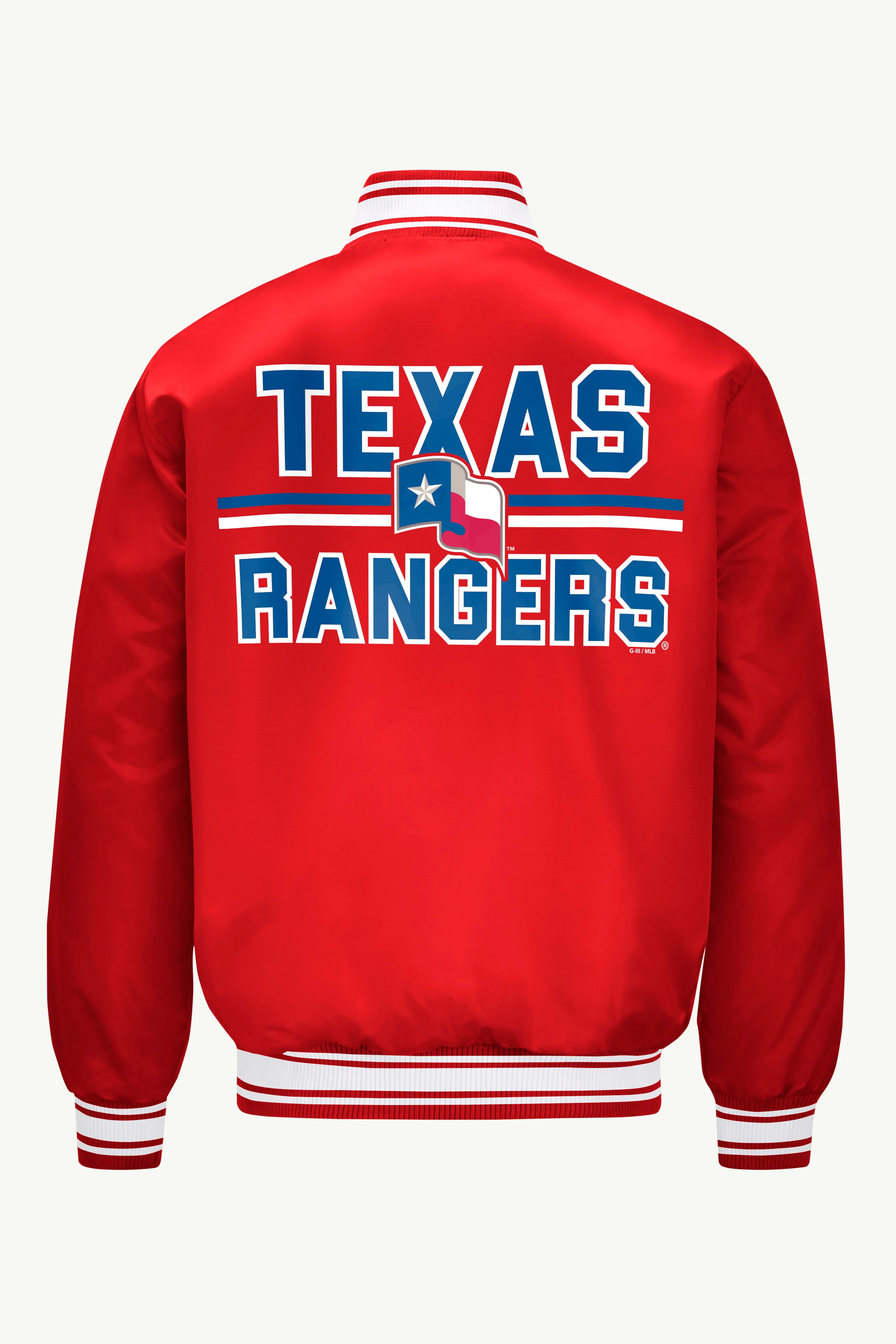 MENS TEXAS RANGERS SATIN VARSITY JACKET - Image 2
