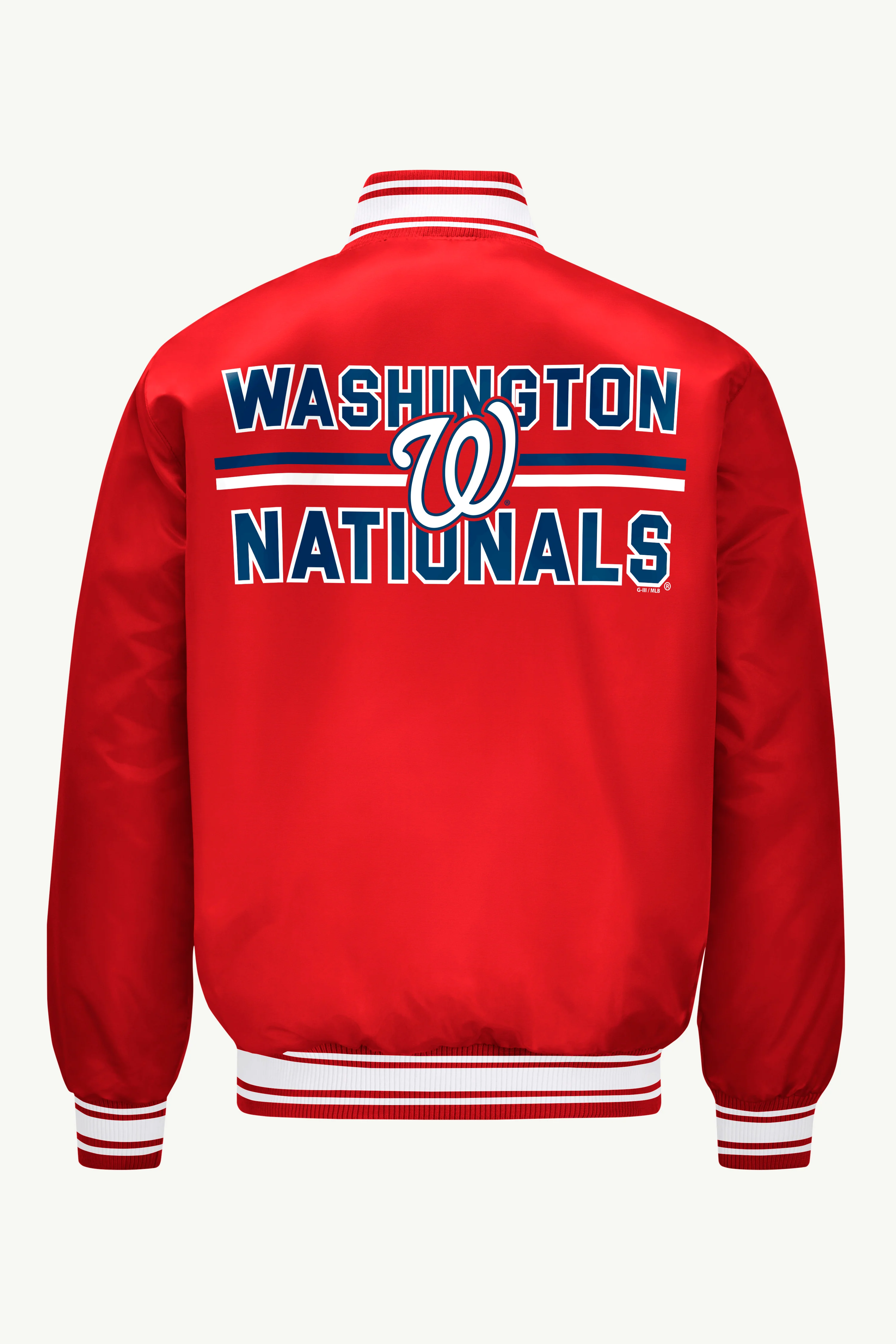 MENS WASHINGTON NATIONALS SATIN VARSITY JACKET - Image 2