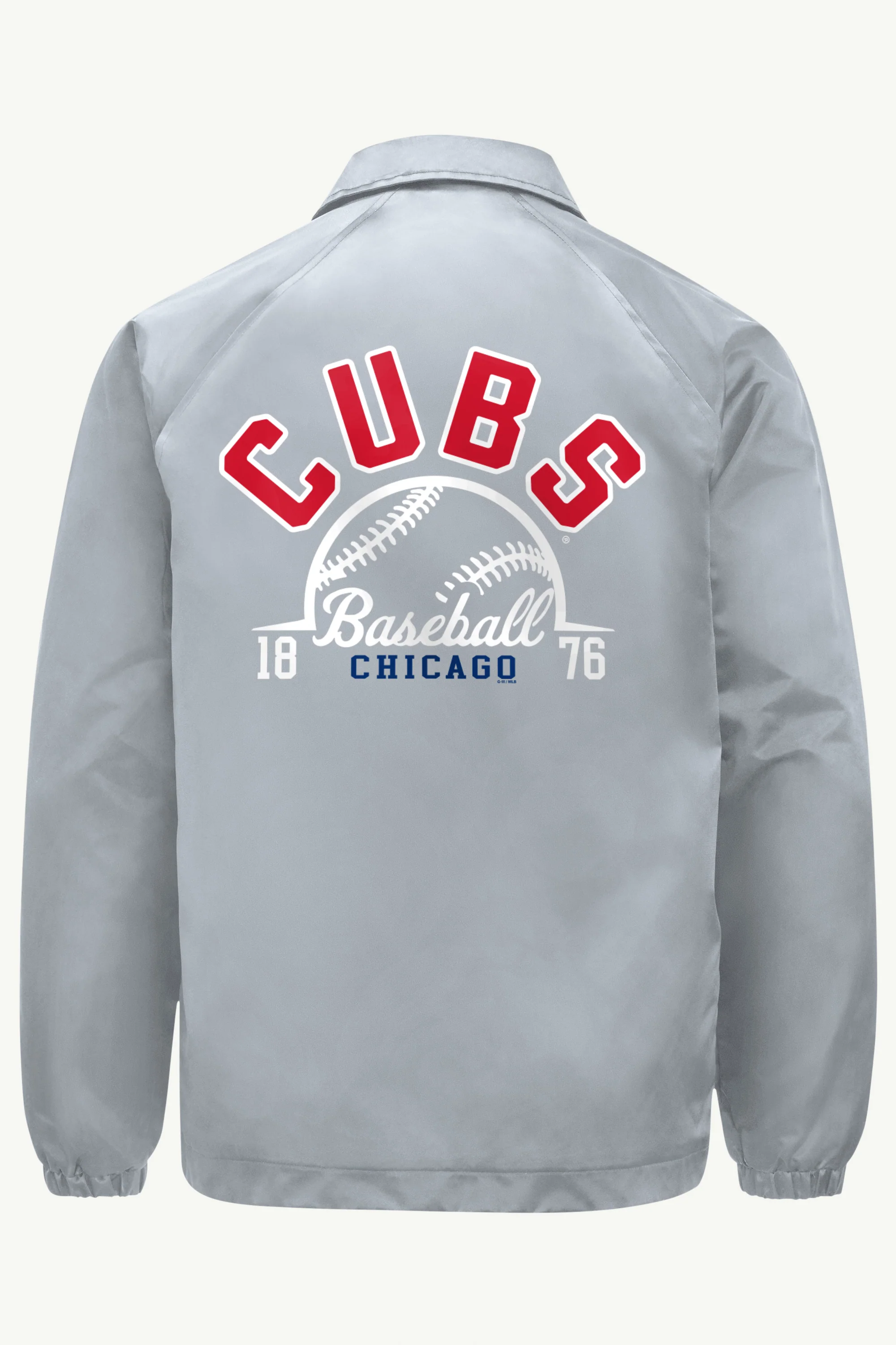 MENS CHICAGO CUBS PRINTED RETRO TEAM COACHES JACKET - Image 2