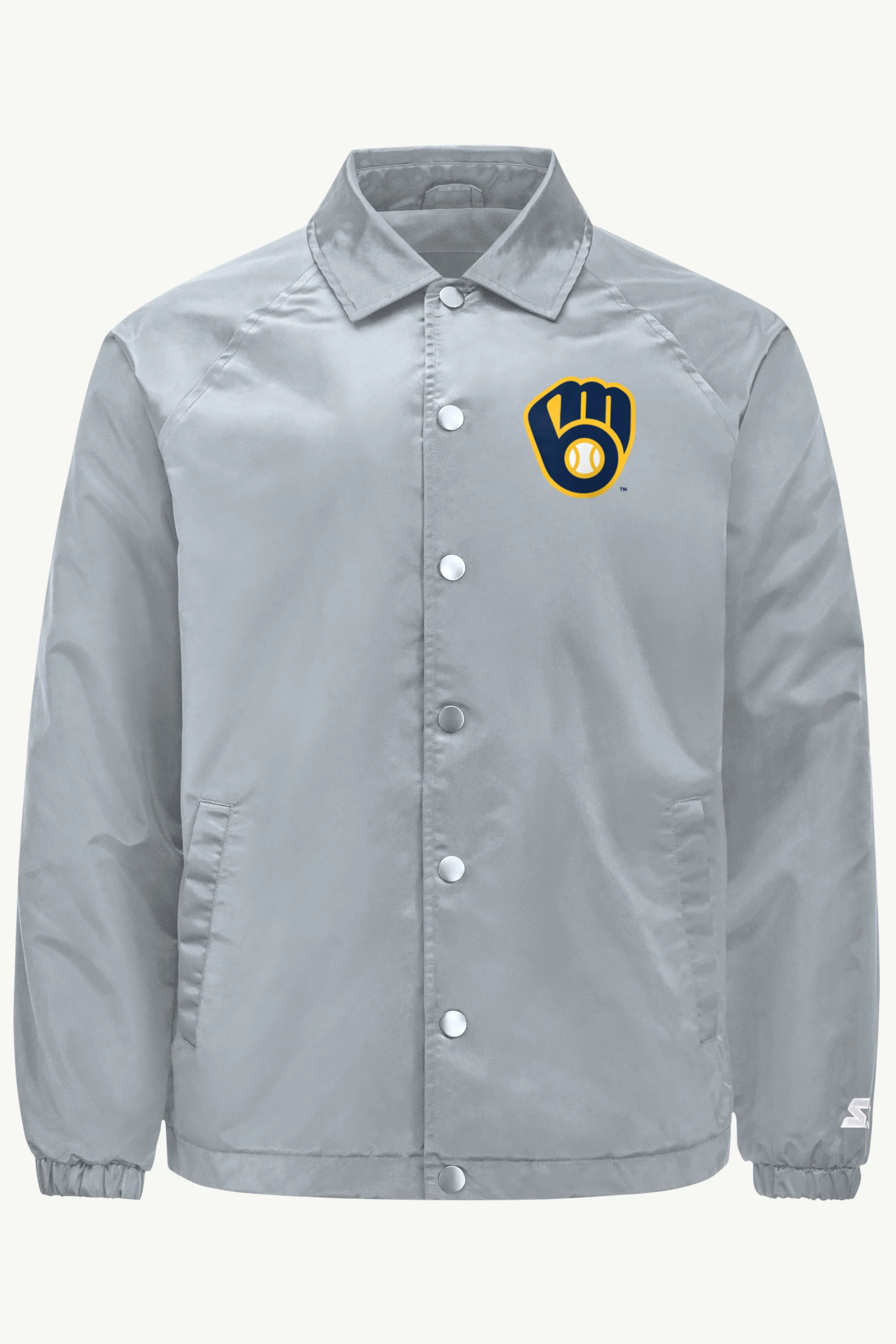 MENS MILWAUKEE BREWERS RETRO TEAM COACHES JACKET
