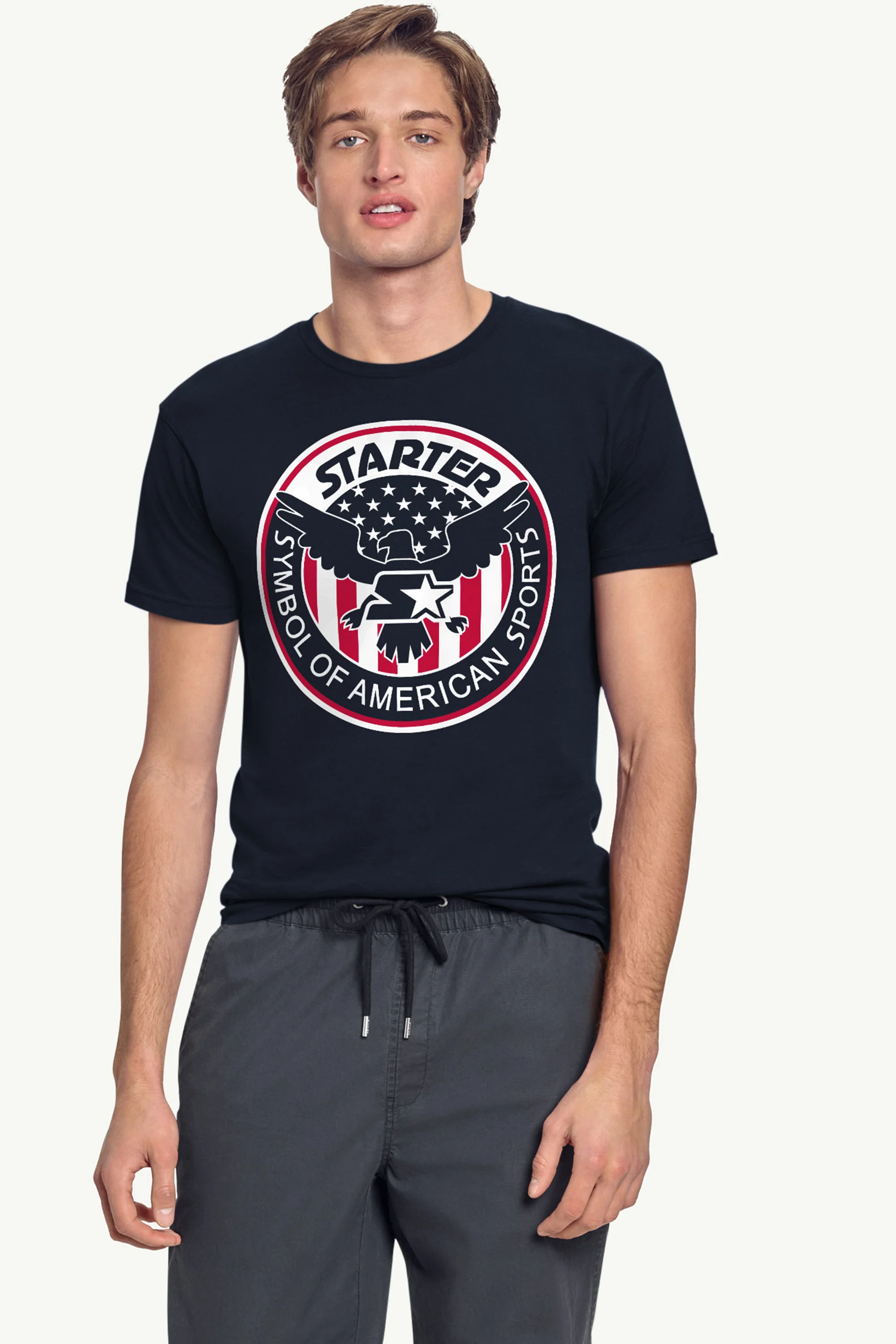 MENS STARTER USA EAGLE CREST SHORT SLEEVE T SHIRT - Image 3