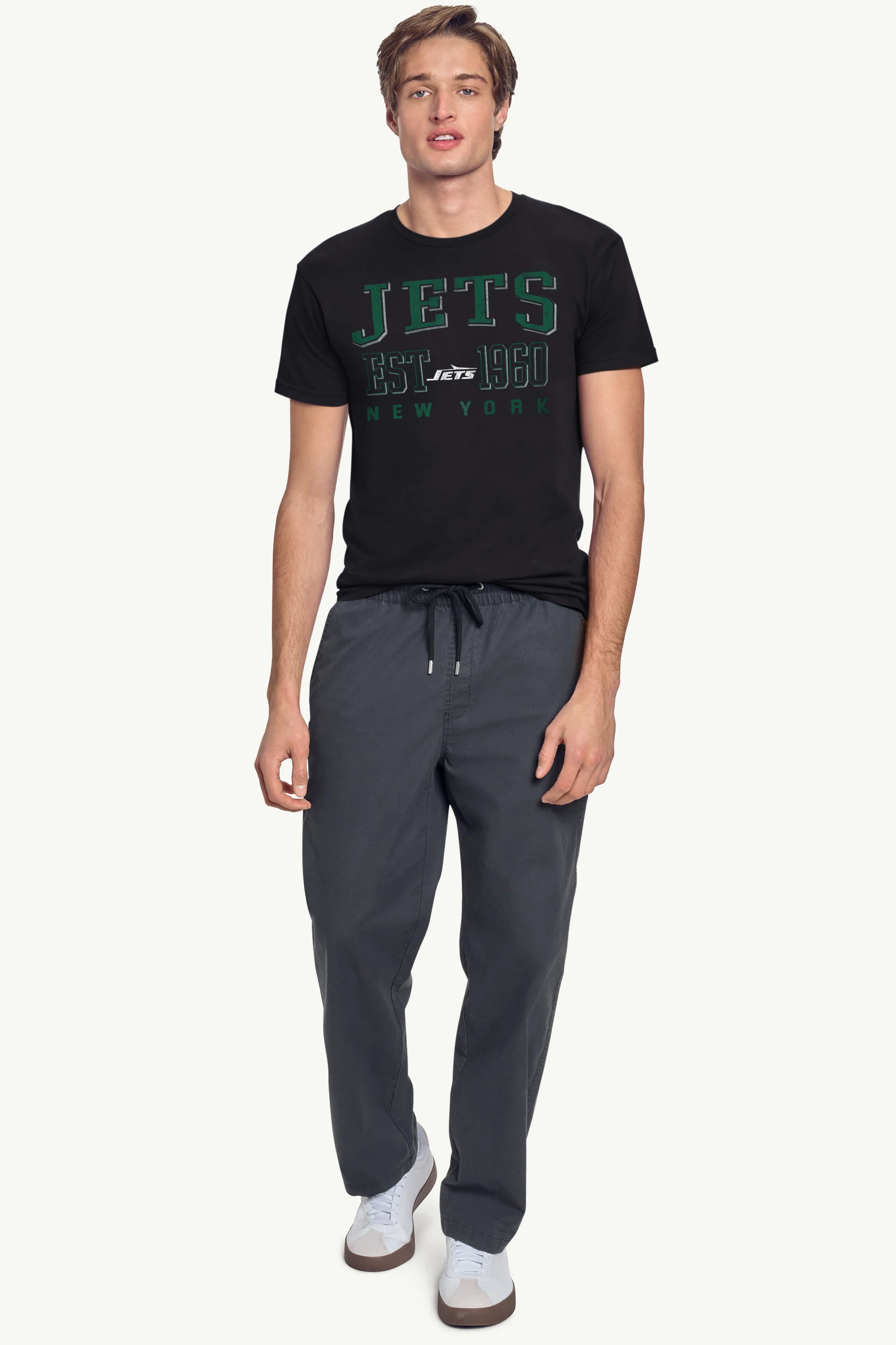 MENS NEW YORK JETS RETRO T SHIRT - Image 2