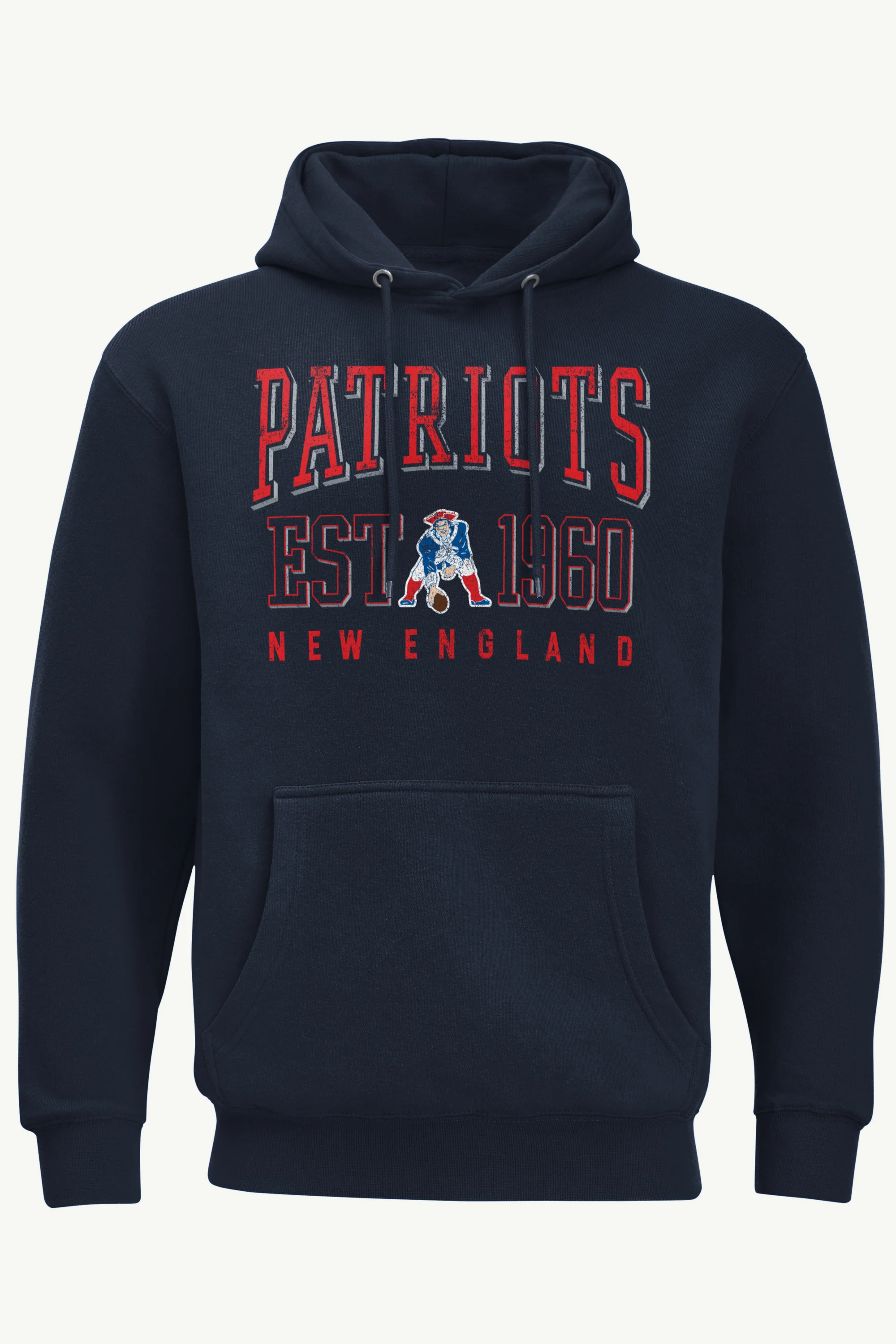 MENS NEW ENGLAND PATRIOTS RETRO HOODIE