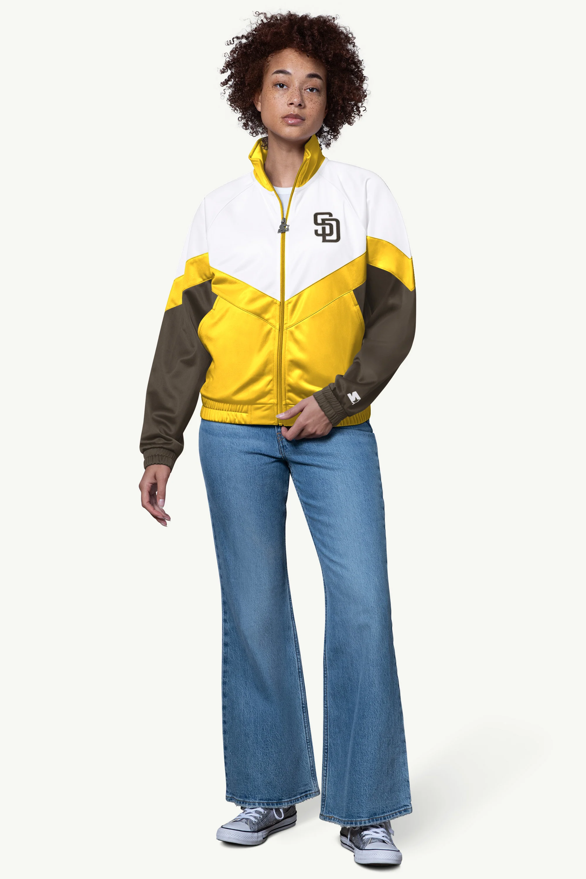 WOMENS SAN DIEGO PADRES TEAMWORK TRACK JACKET - Image 3
