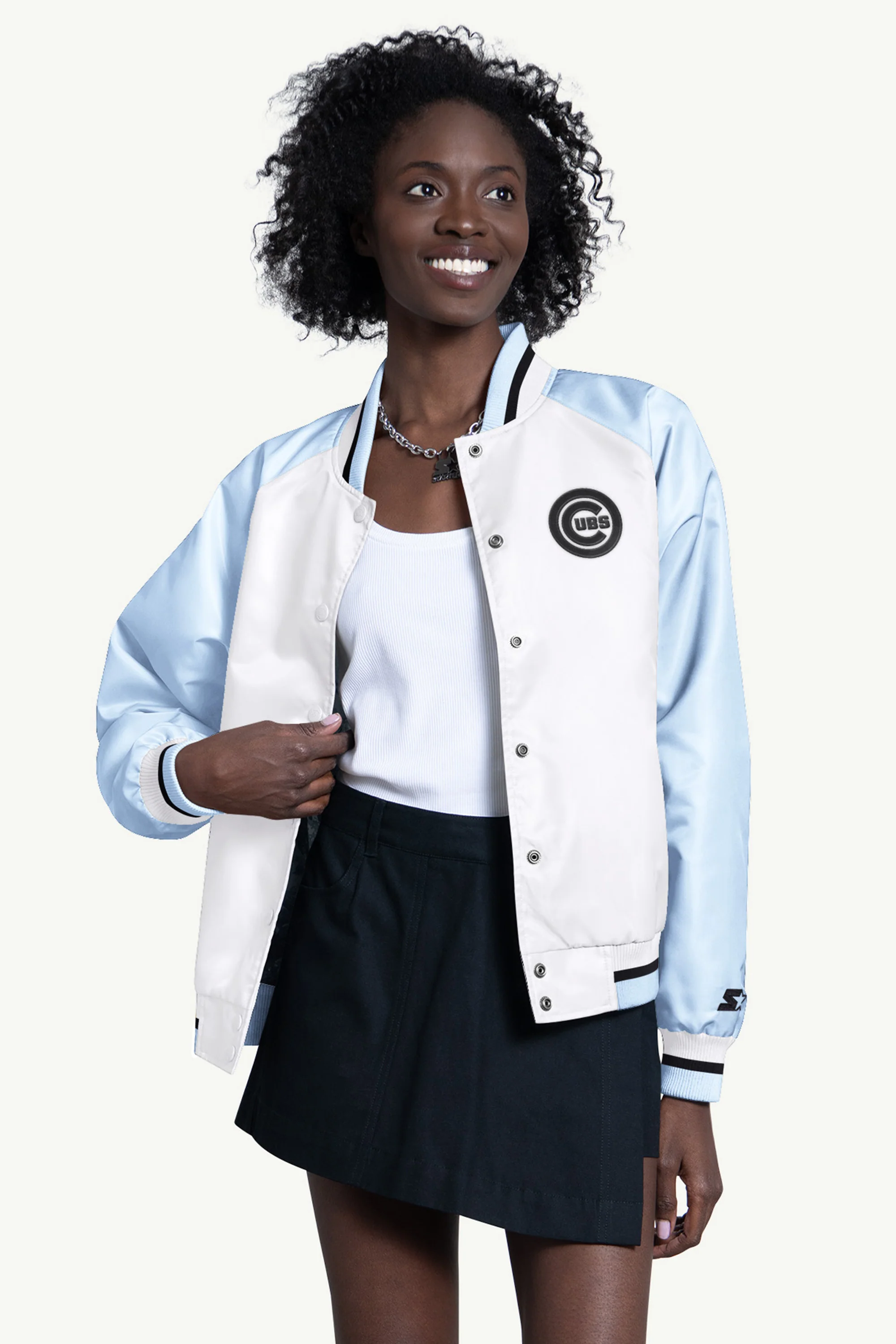 WOMENS CHICAGO CUBS BLITZ VARSITY JACKET