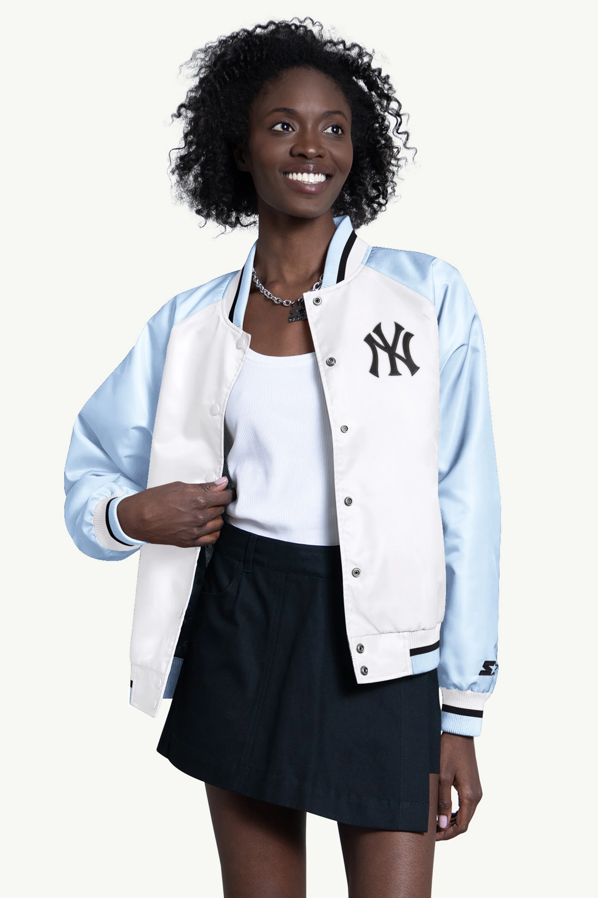 WOMENS NEW YORK YANKEES BLITZ VARSITY JACKET