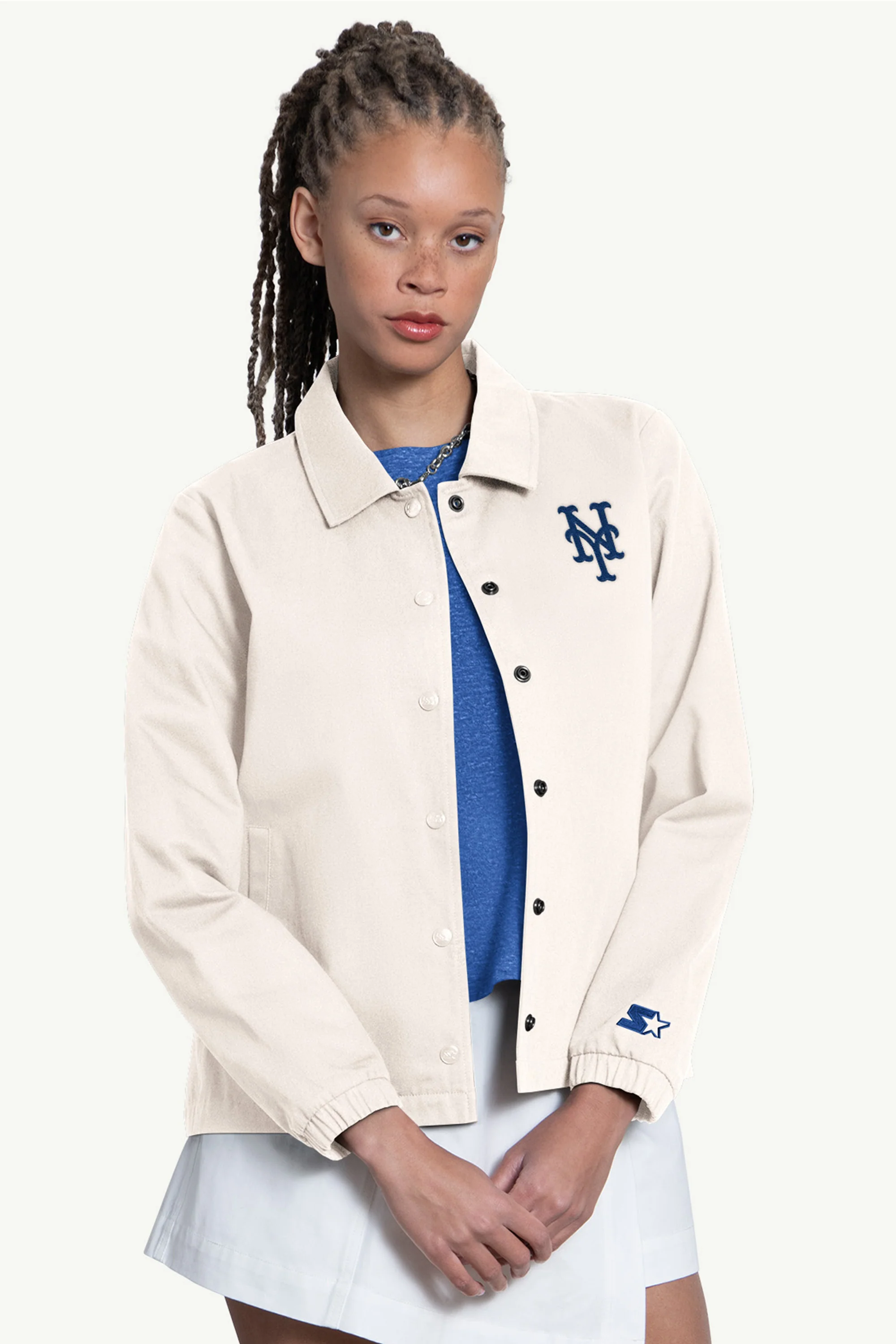 WOMENS NEW YORK METS COACHES JACKET
