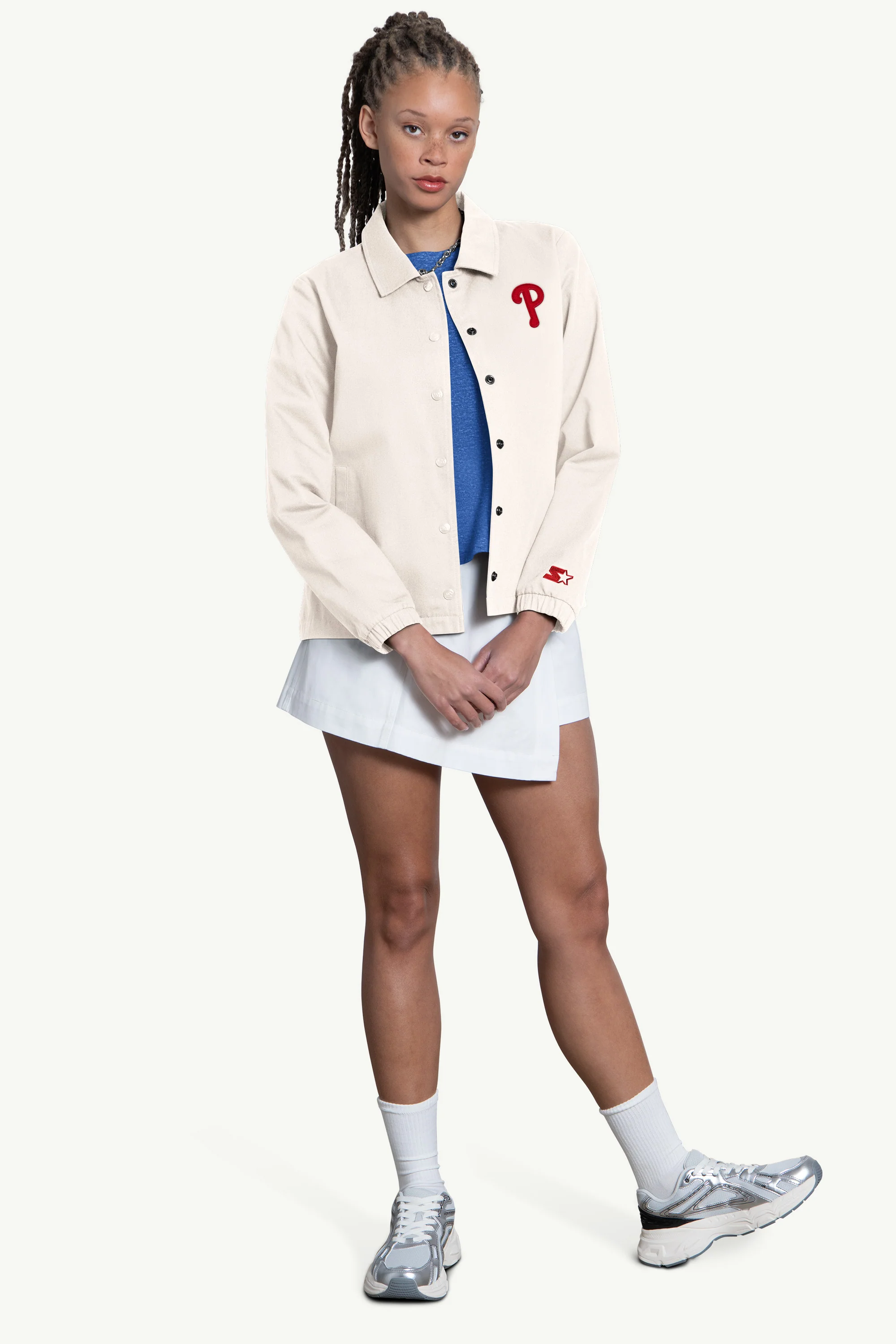 WOMENS PHILADELPHIA PHILLIES COACHES JACKET - Image 4