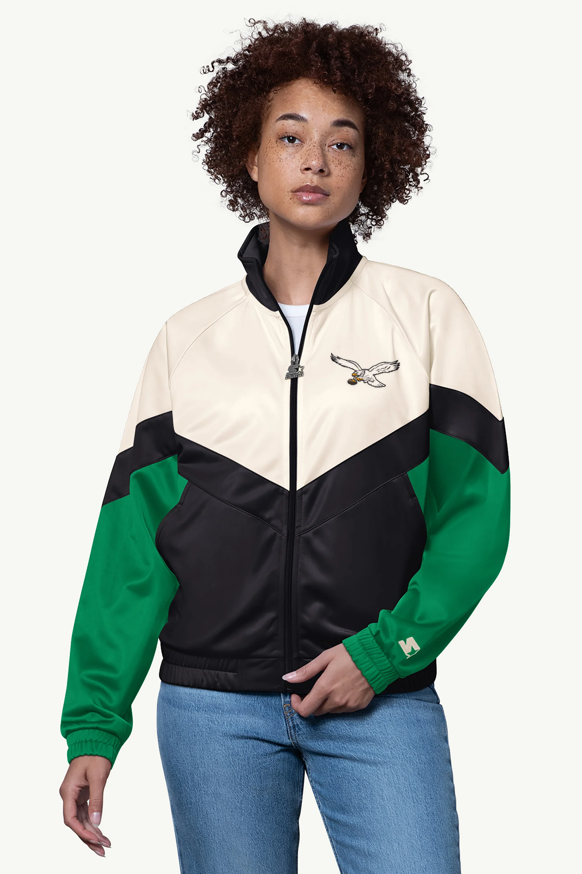 WOMENS PHILADELPHIA EAGLES TEAMWORK TRACK JACKET