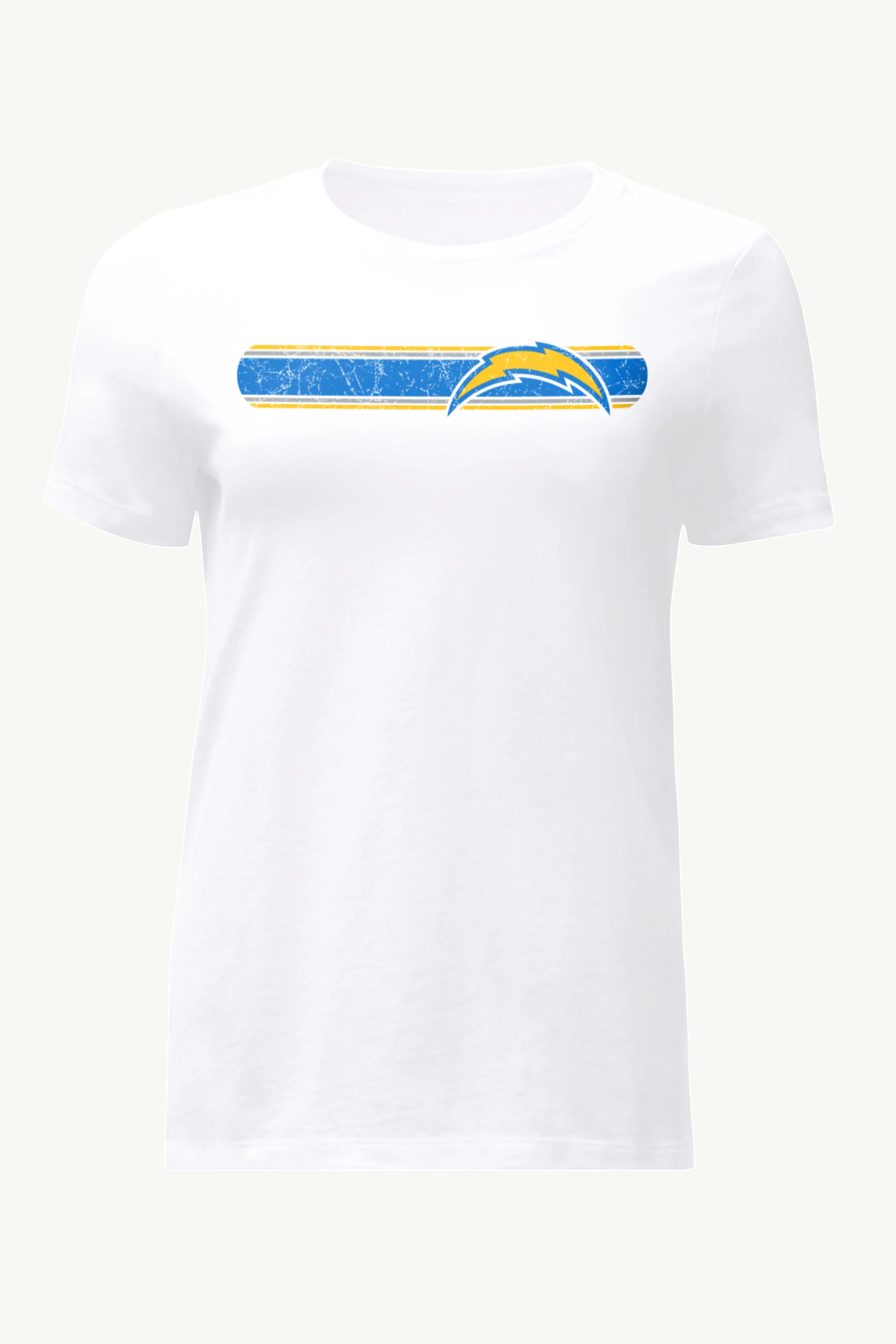 WOMENS LOS ANGELES CHARGERS STRIPE T SHIRT