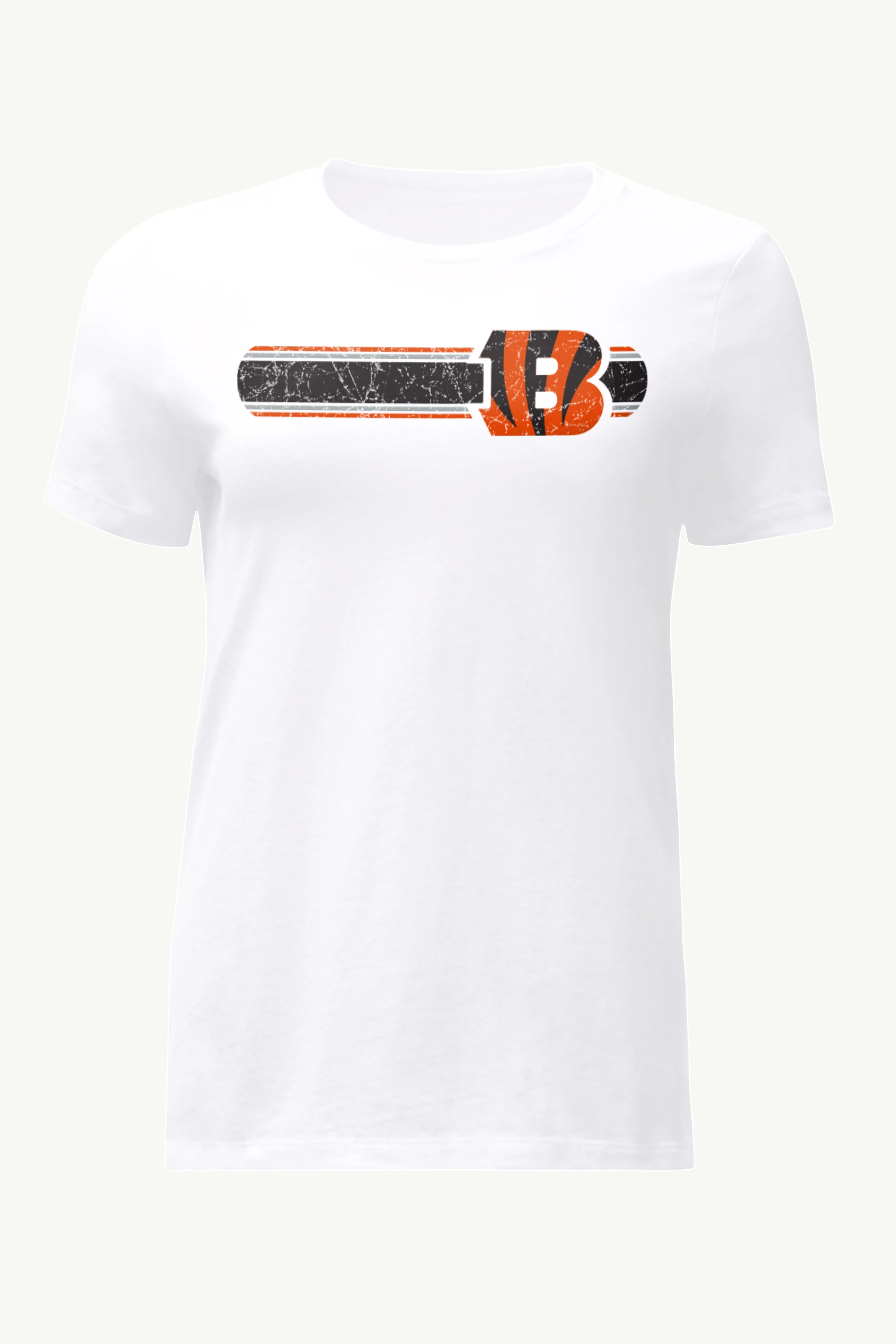 WOMENS CINCINATI BENGALS STRIPE T SHIRT