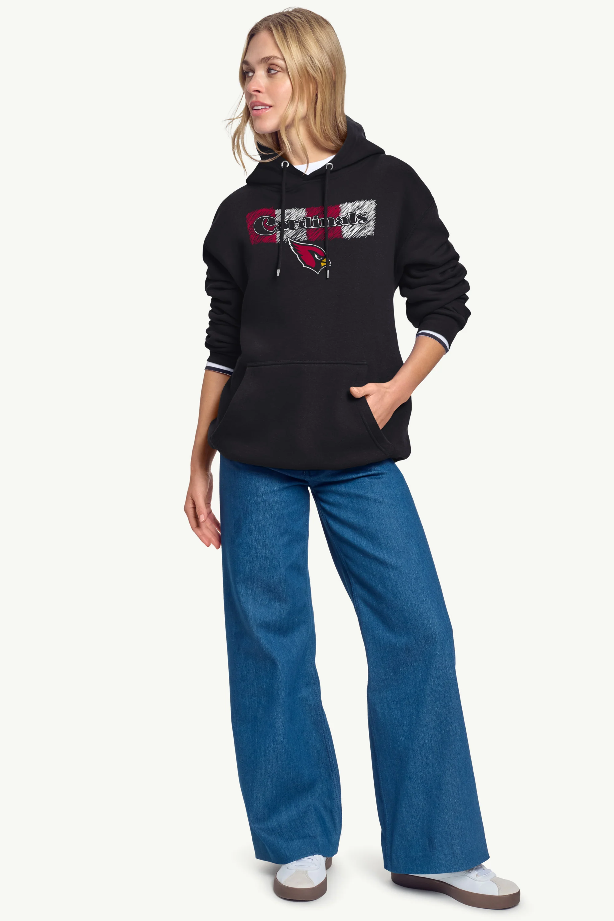 WOMENS ARIZONA CARDINALS COLOR SHADING HOODIE - Image 3