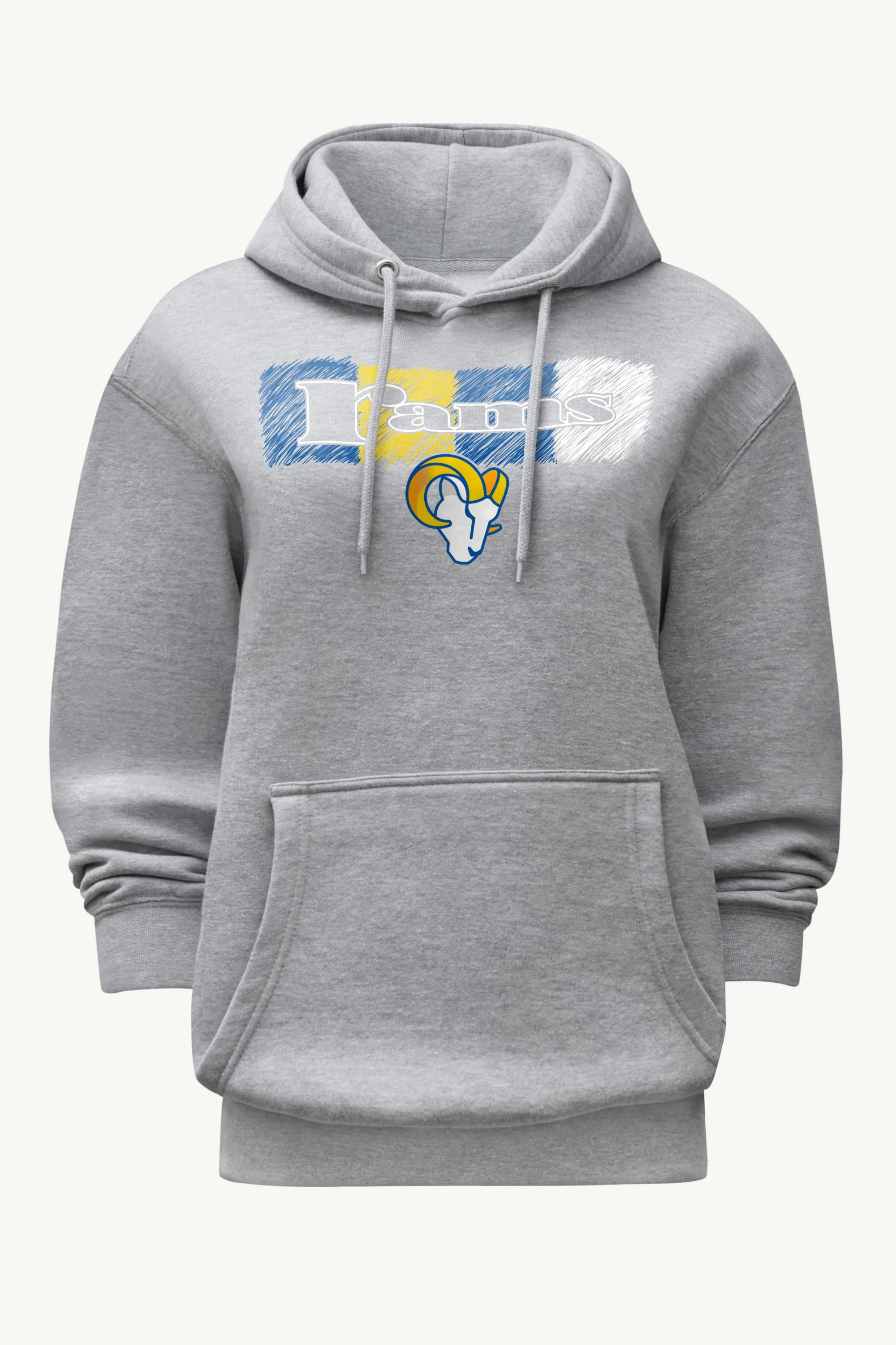 WOMENS LOS ANGELES RAMS COLOR SHADING HOODIE