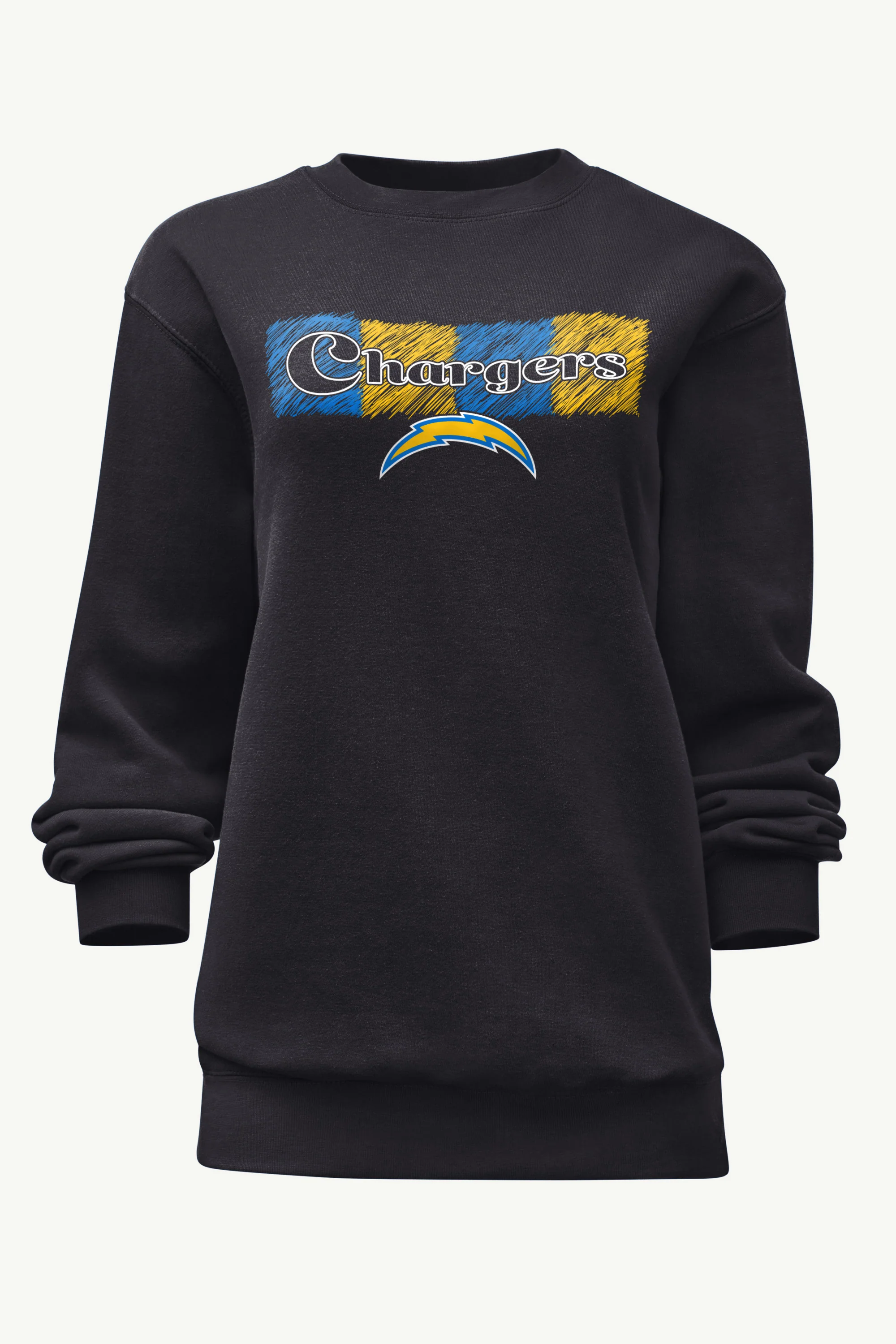 WOMENS LOS ANGELES CHARGERS COLOR SHADING SWEATSHIRT