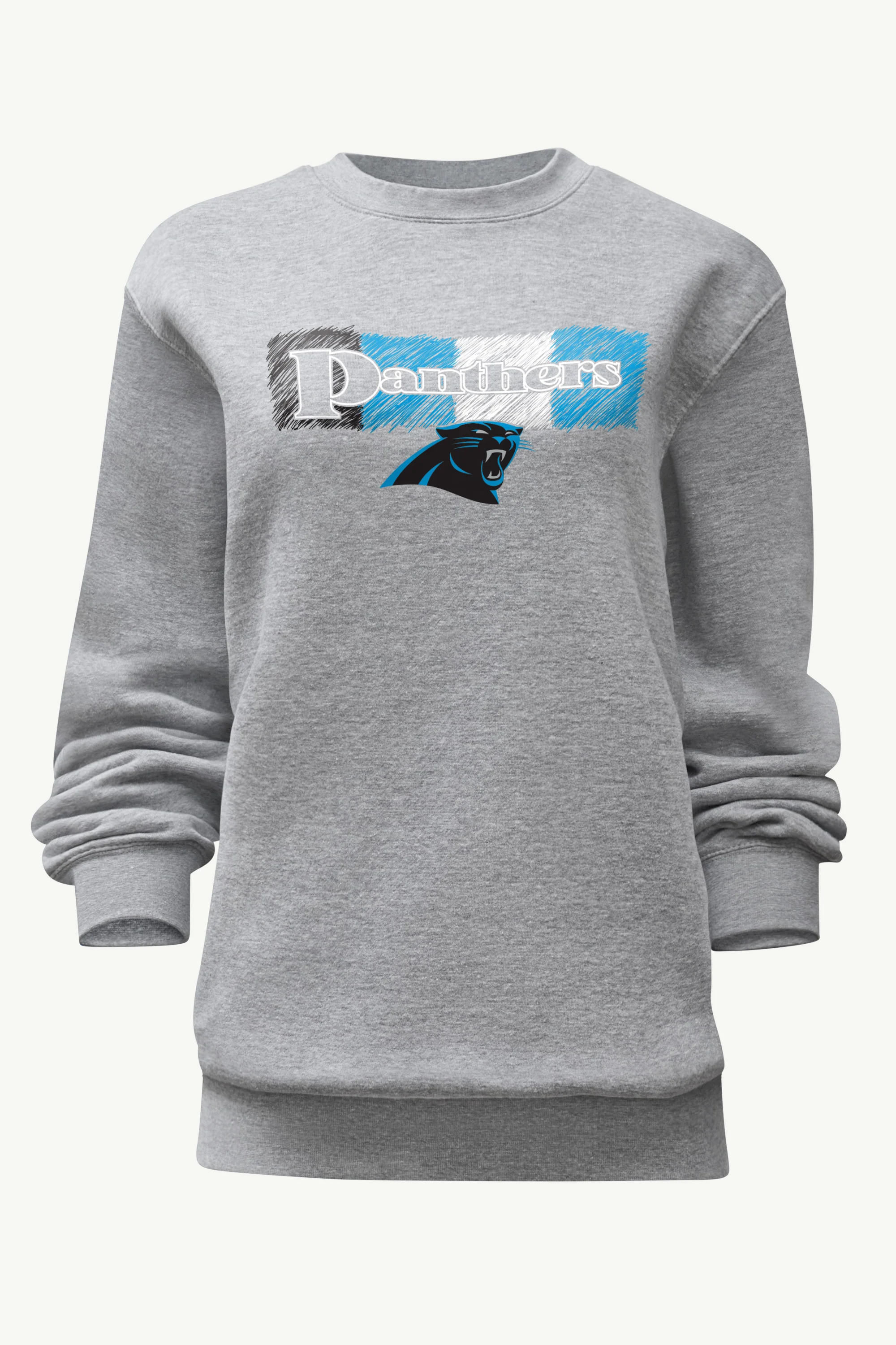 WOMENS CAROLINA PANTHERS COLOR SHADING SWEATSHIRT