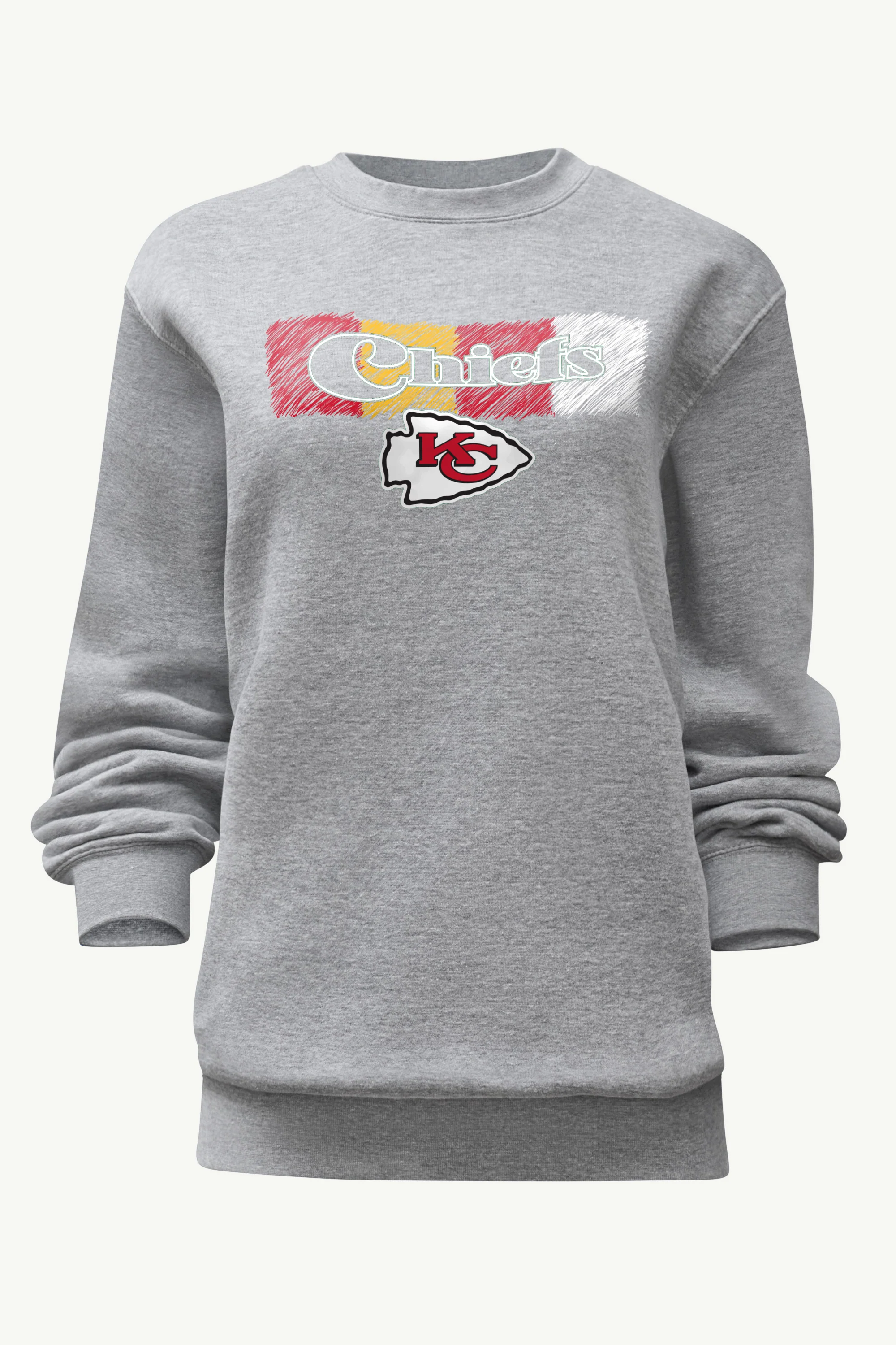 WOMENS KANSAS CITY CHIEFS COLOR SHADING SWEATSHIRT