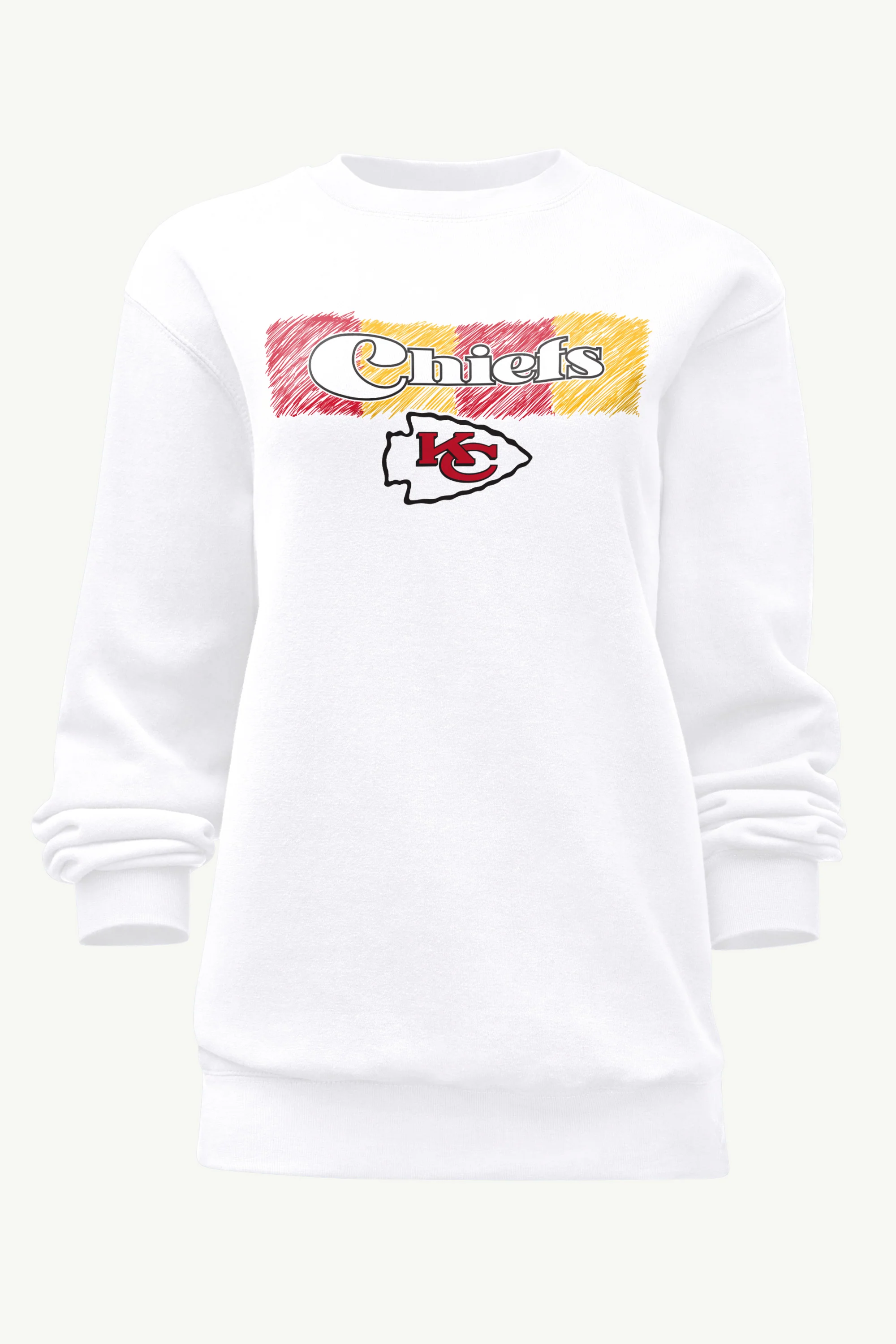 WOMENS KANSAS CITY CHIEFS COLOR SHADING SWEATSHIRT
