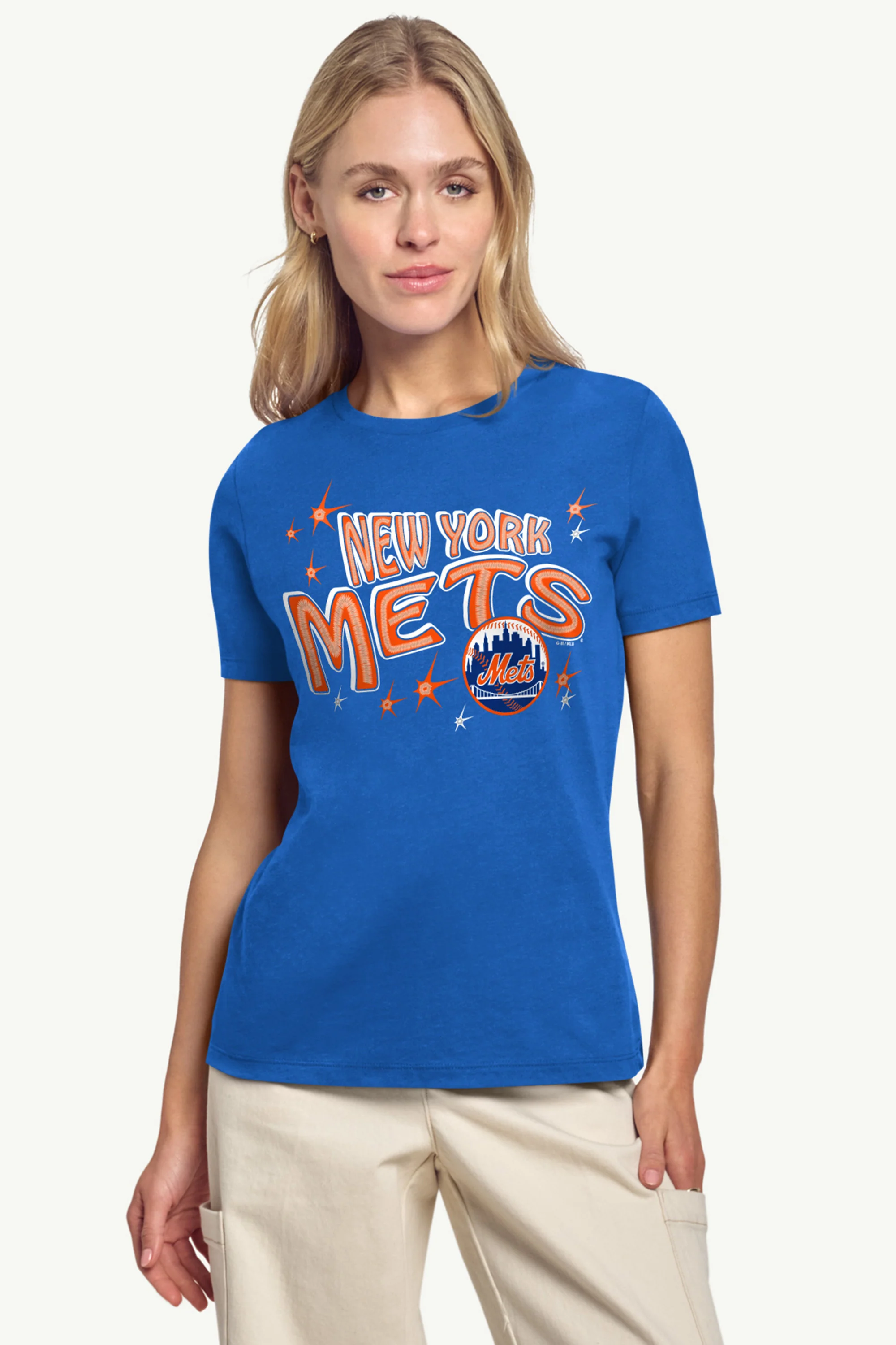 WOMENS NEW YORK METS FIREWORKS T SHIRT - Image 4