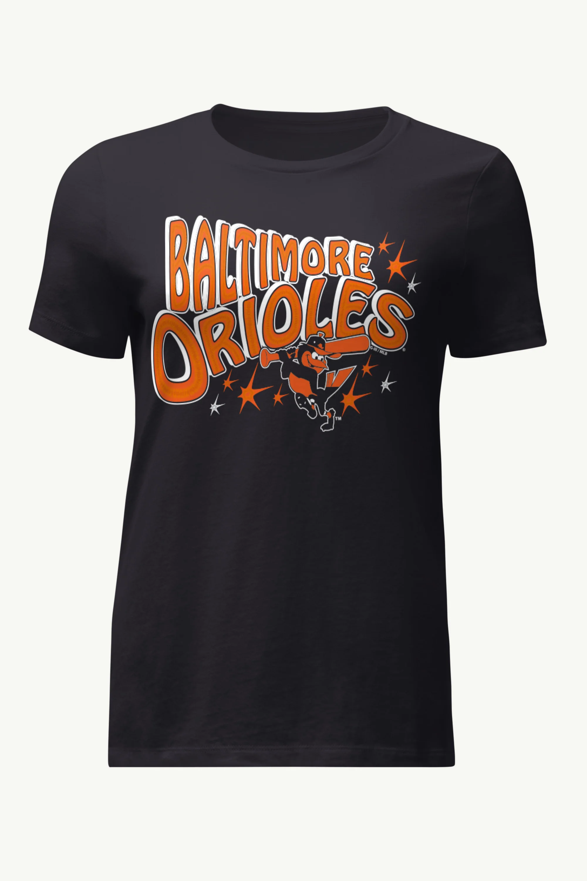 WOMENS BALTIMORE ORIOLES FIREWORKS T SHIRT