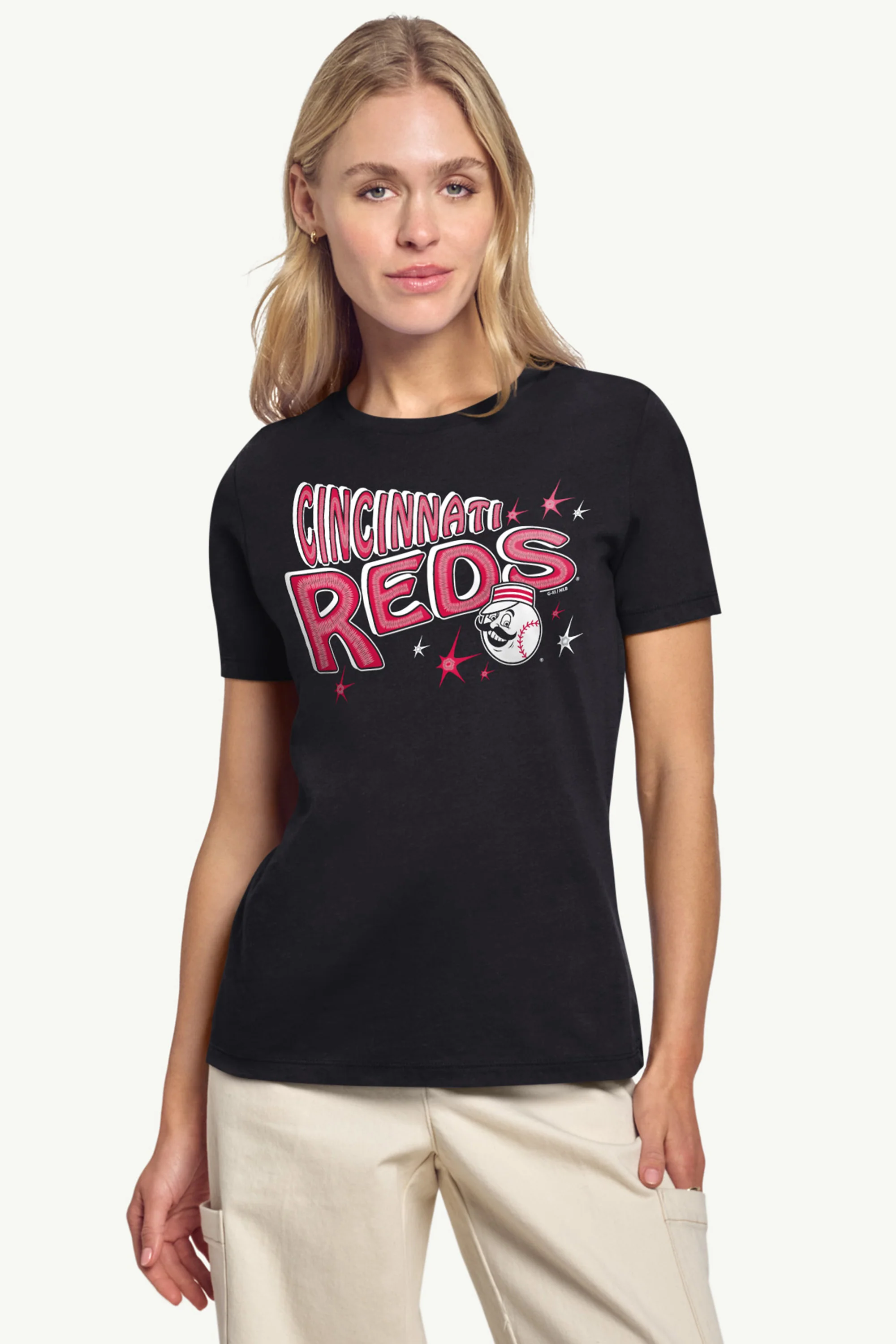 WOMENS CINCINNATI REDS FIREWORKS T SHIRT - Image 3