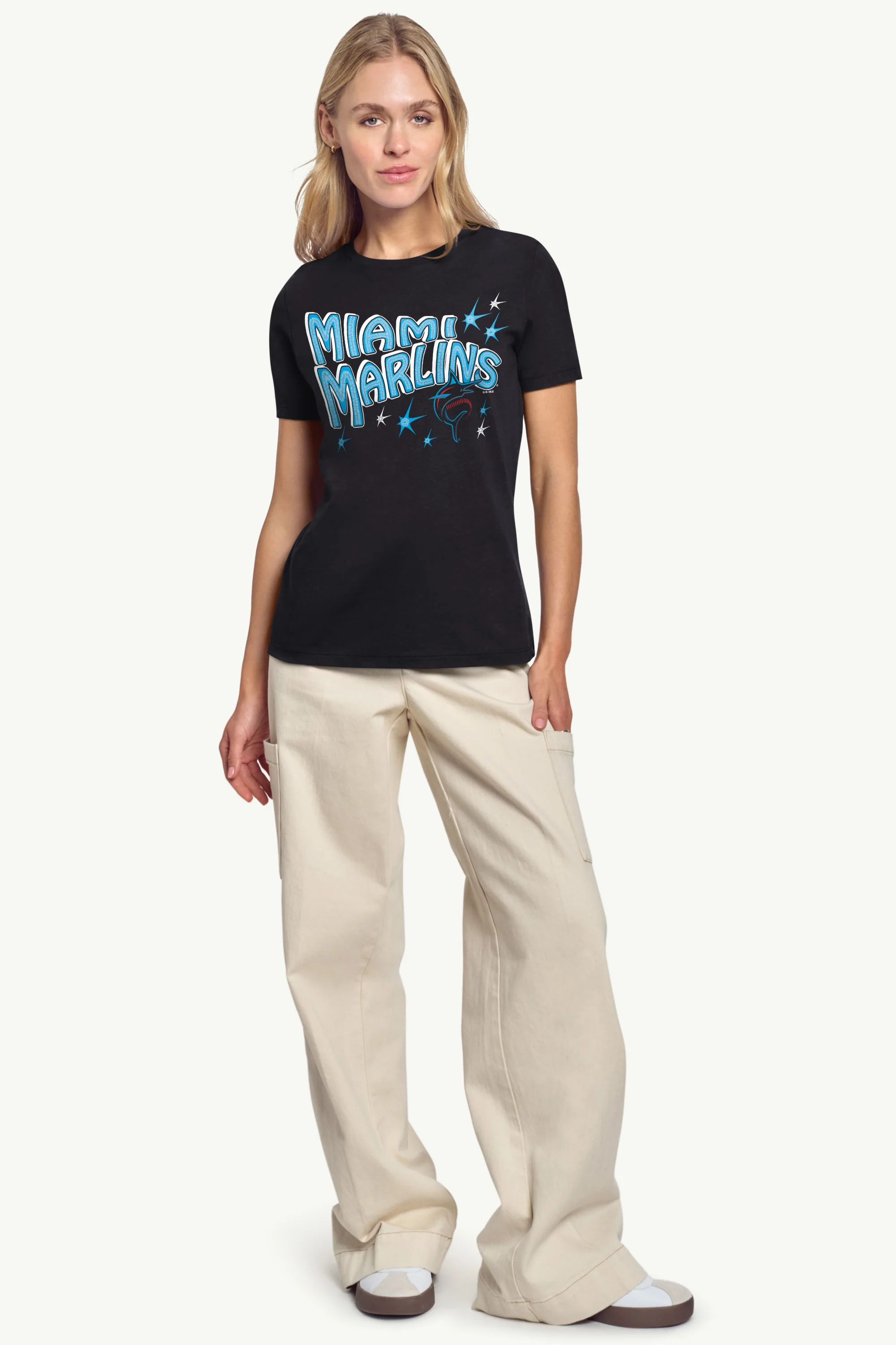 WOMENS MIAMI MARLINS FIREWORKS T SHIRT - Image 4