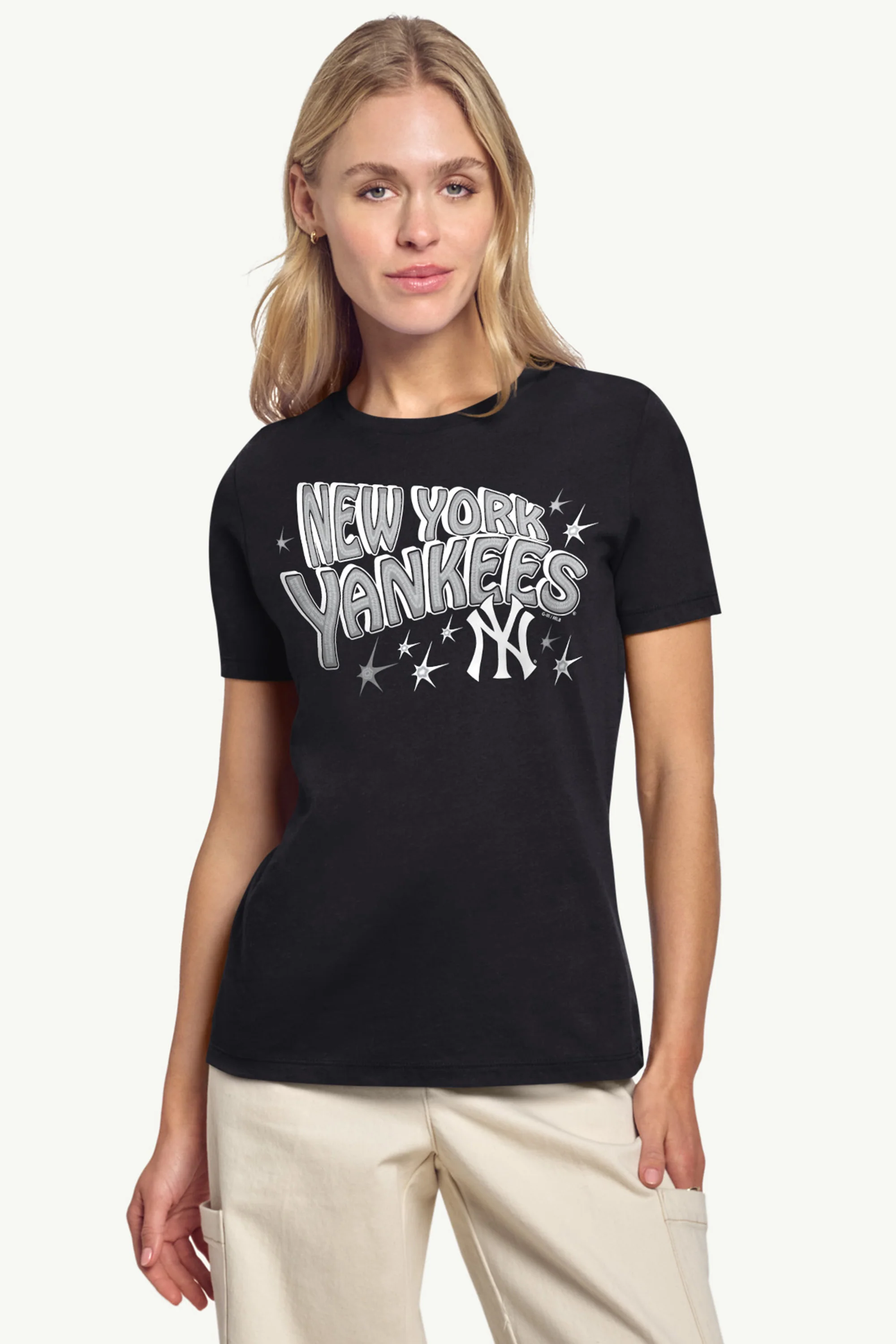 WOMENS NEW YORK YANKEES FIREWORKS T SHIRT - Image 3