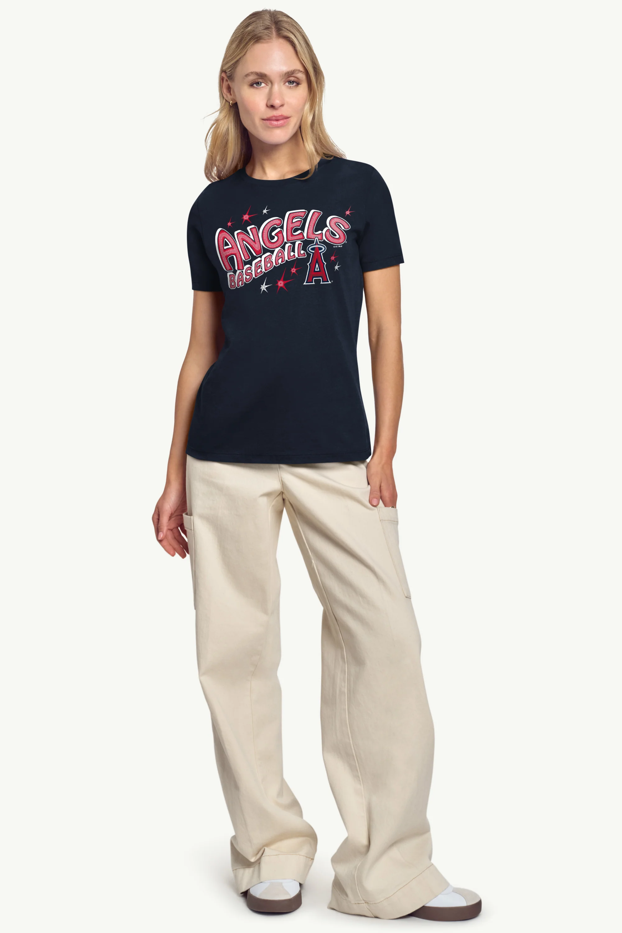 WOMENS LOS ANGELES ANGELS FIREWORKS T SHIRT - Image 4