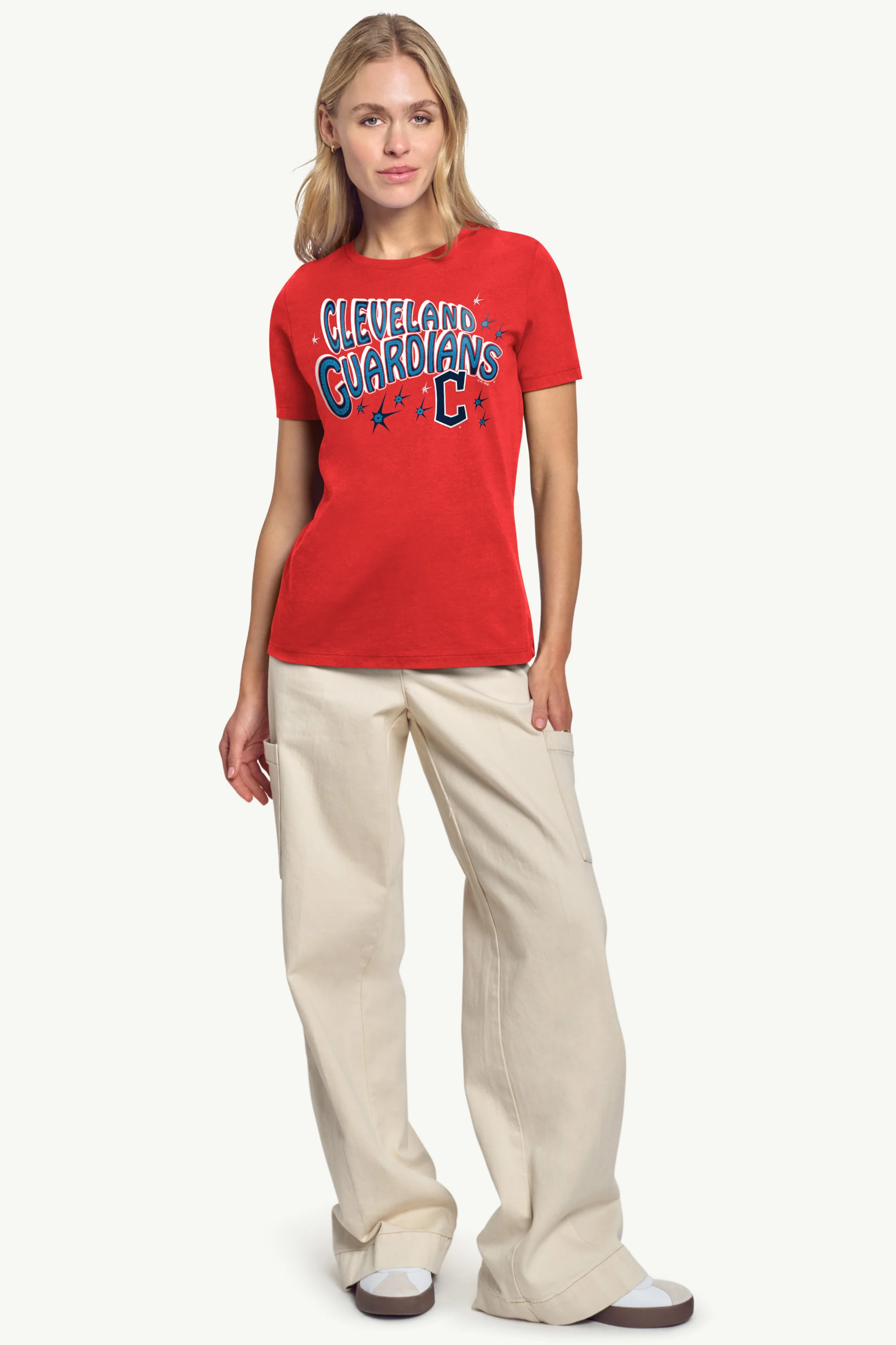 WOMENS CLEVELAND GUARDIANS FIREWORKS T SHIRT - Image 3