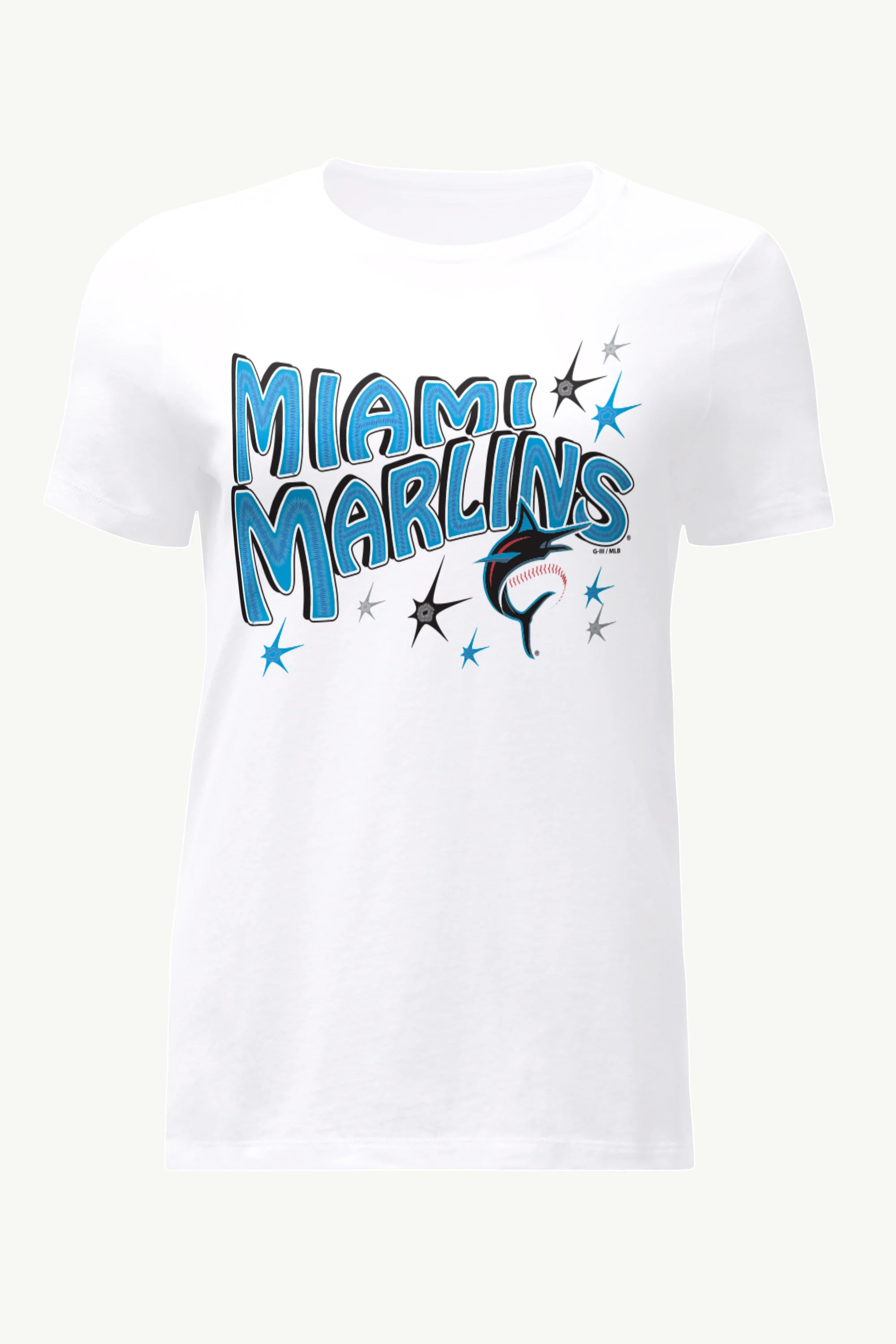 WOMENS MIAMI MARLINS FIREWORKS T SHIRT