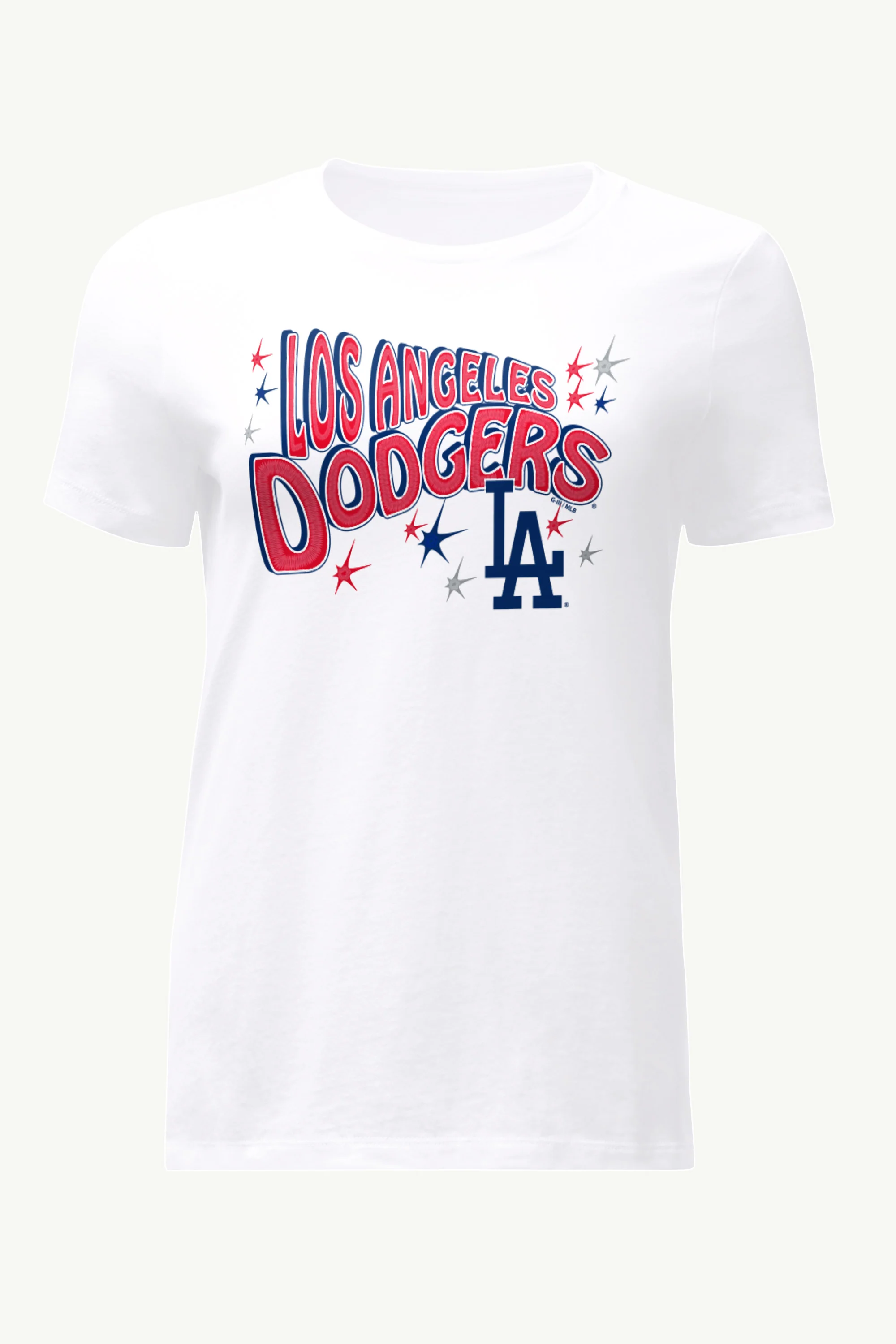WOMENS LOS ANGELES DODGERS FIREWORKS T SHIRT