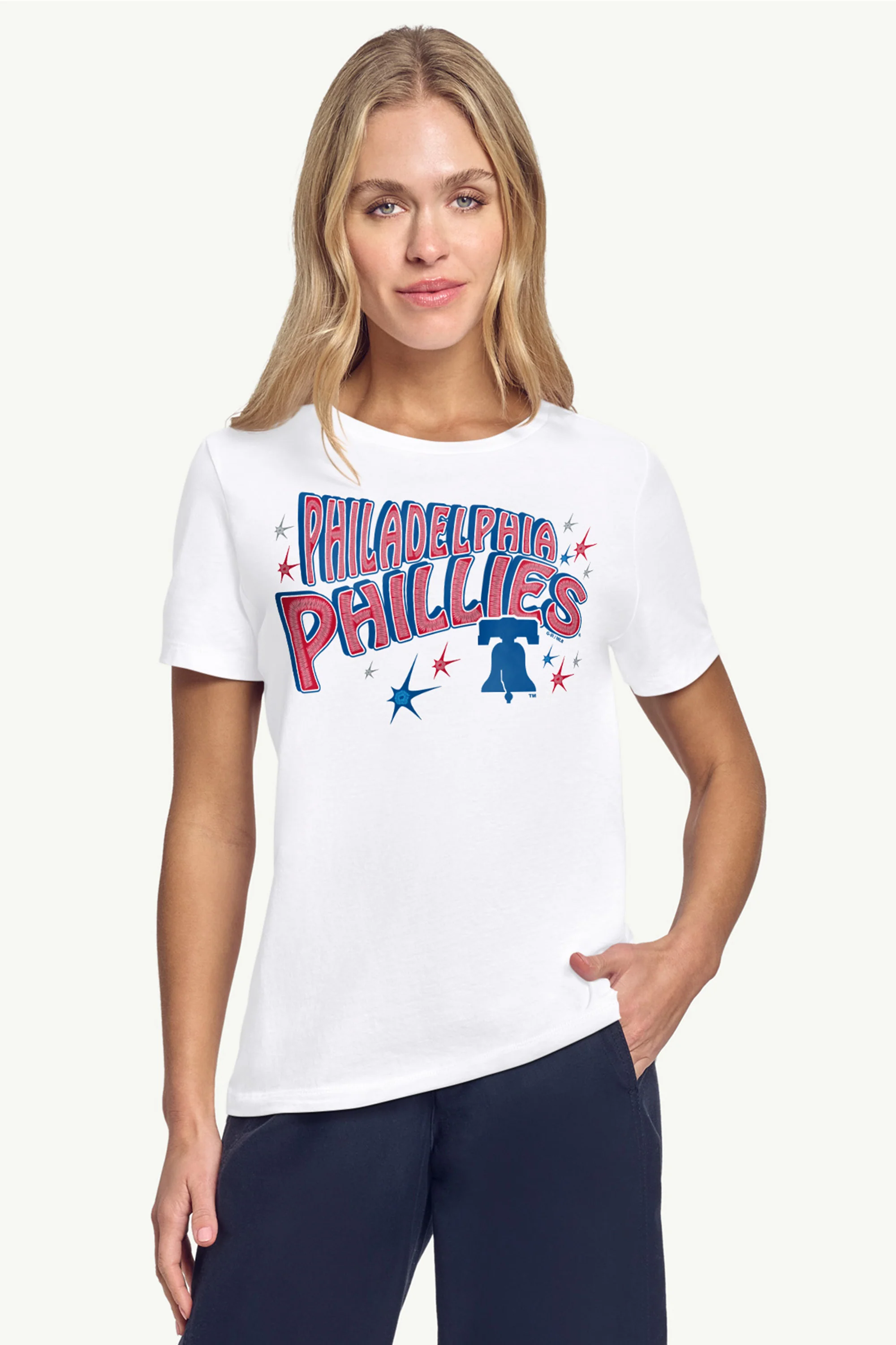 WOMENS PHILADELPHIA PHILLIES FIREWORKS T SHIRT - Image 3