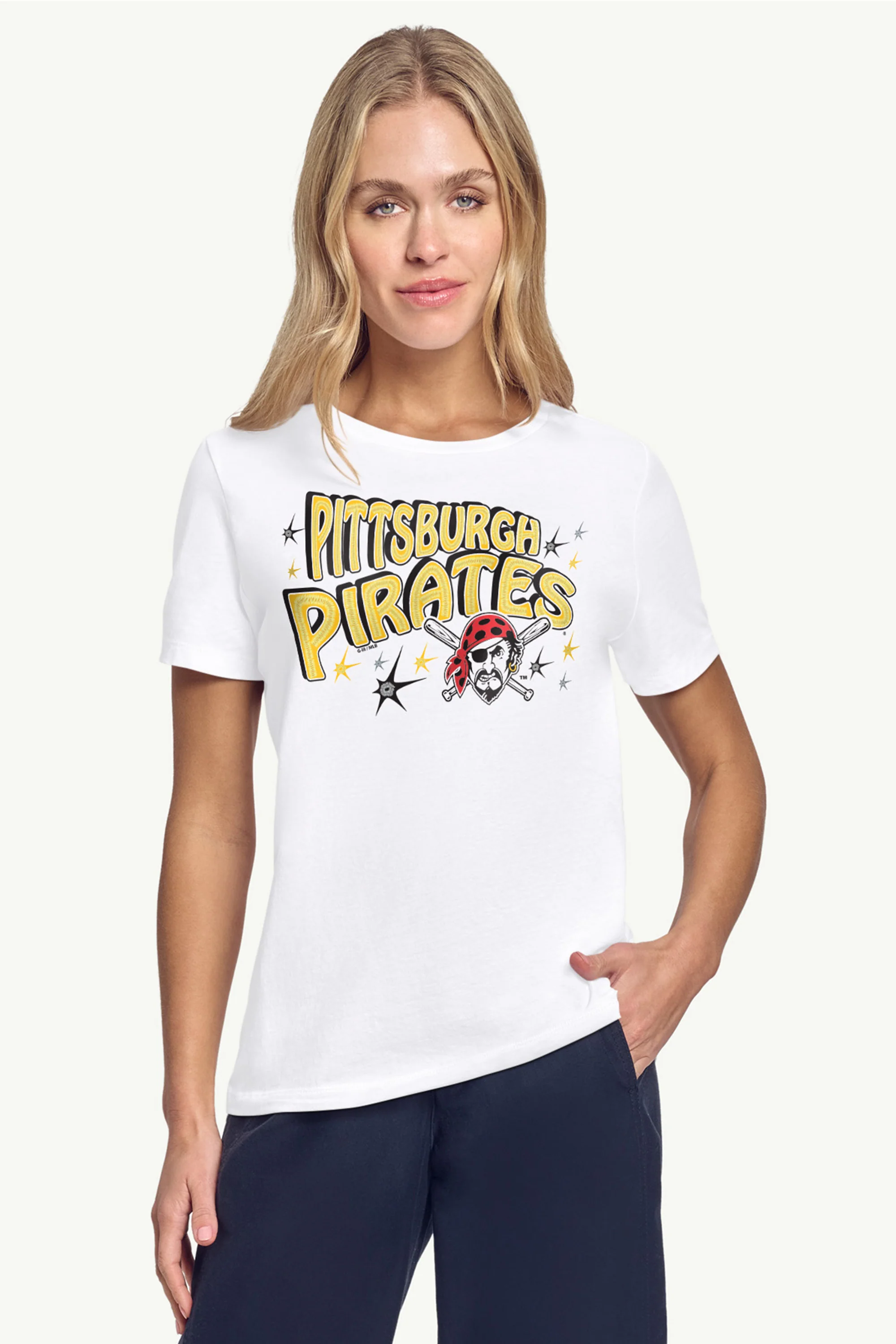 WOMENS PITTSBURGH PIRATES FIREWORKS T SHIRT - Image 3