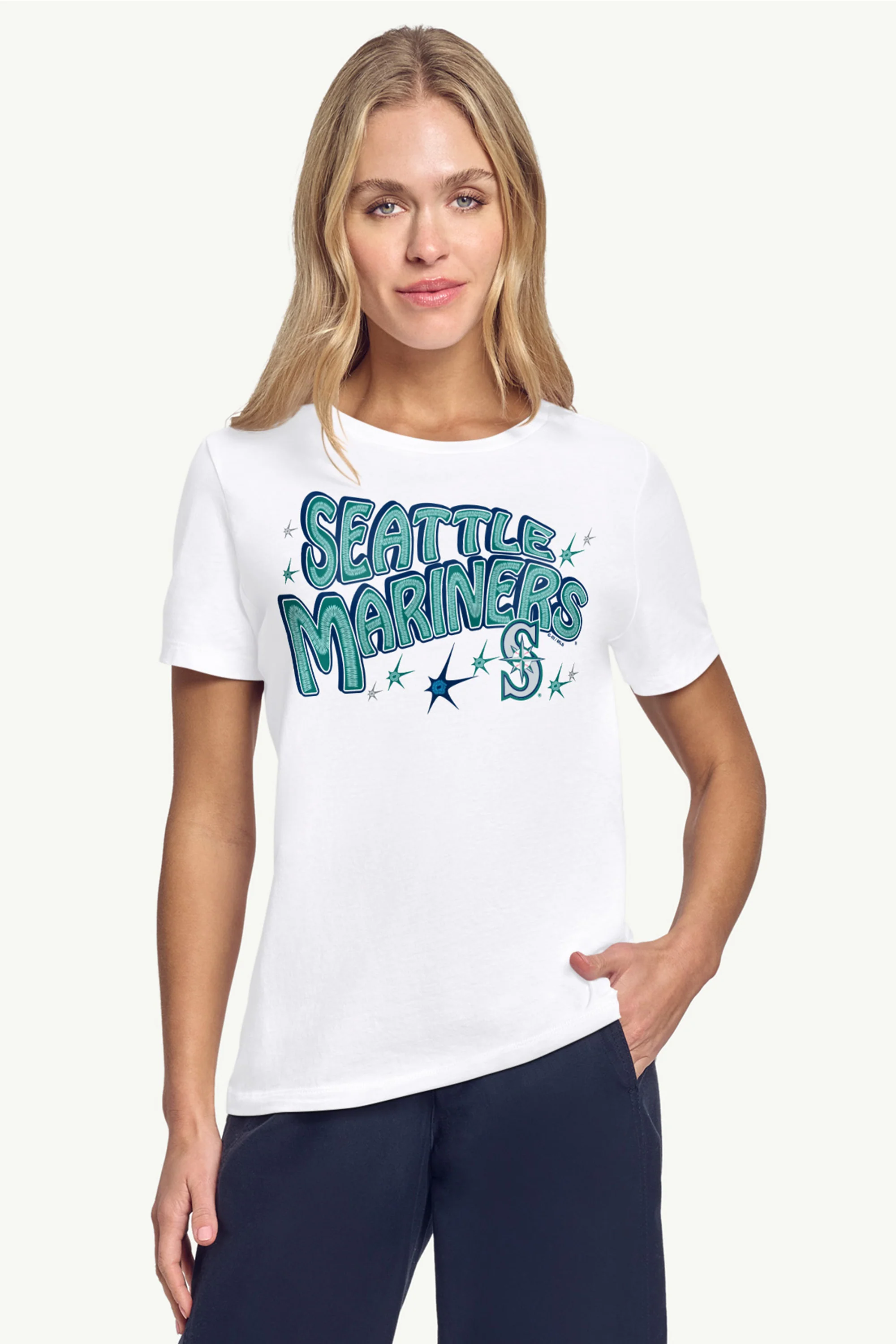 WOMENS SEATTLE MARINERS FIREWORKS T SHIRT - Image 3