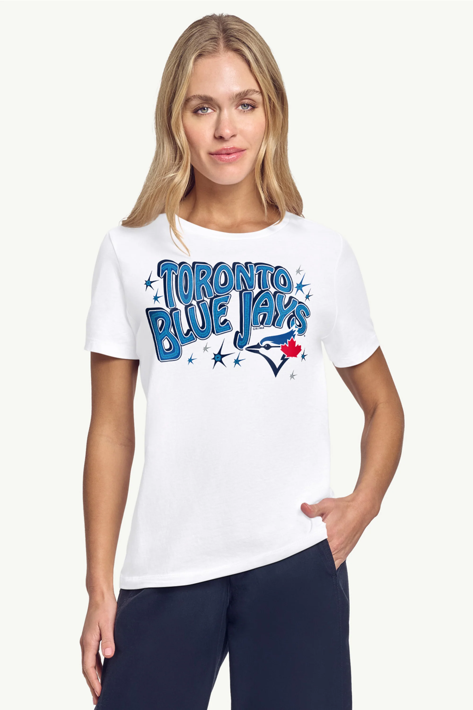 WOMENS TORONTO BLUE JAYS FIREWORKS T SHIRT - Image 3