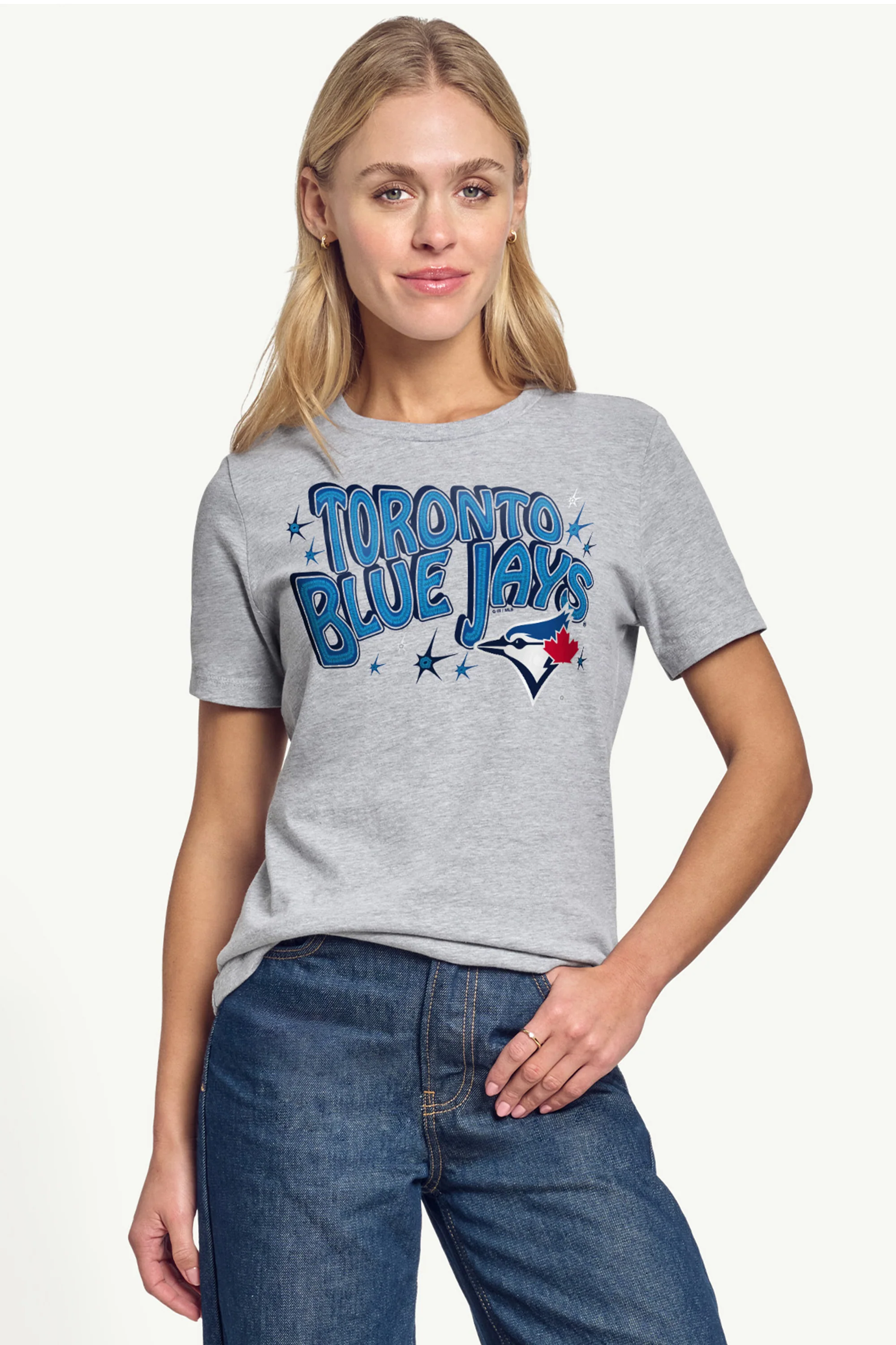 WOMENS TORONTO BLUE JAYS FIREWORKS T SHIRT - Image 2