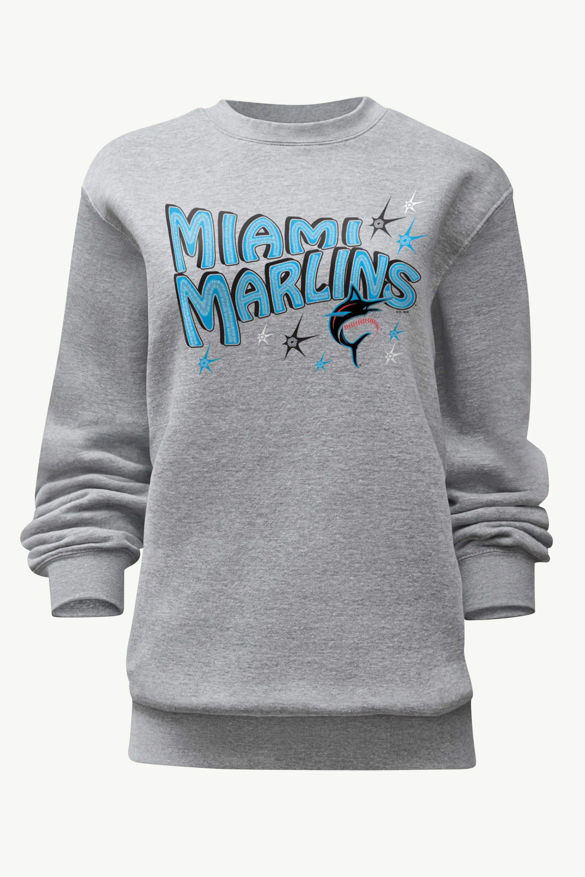 WOMENS MIAMI MARLINS FIREWORKS SWEATSHIRT