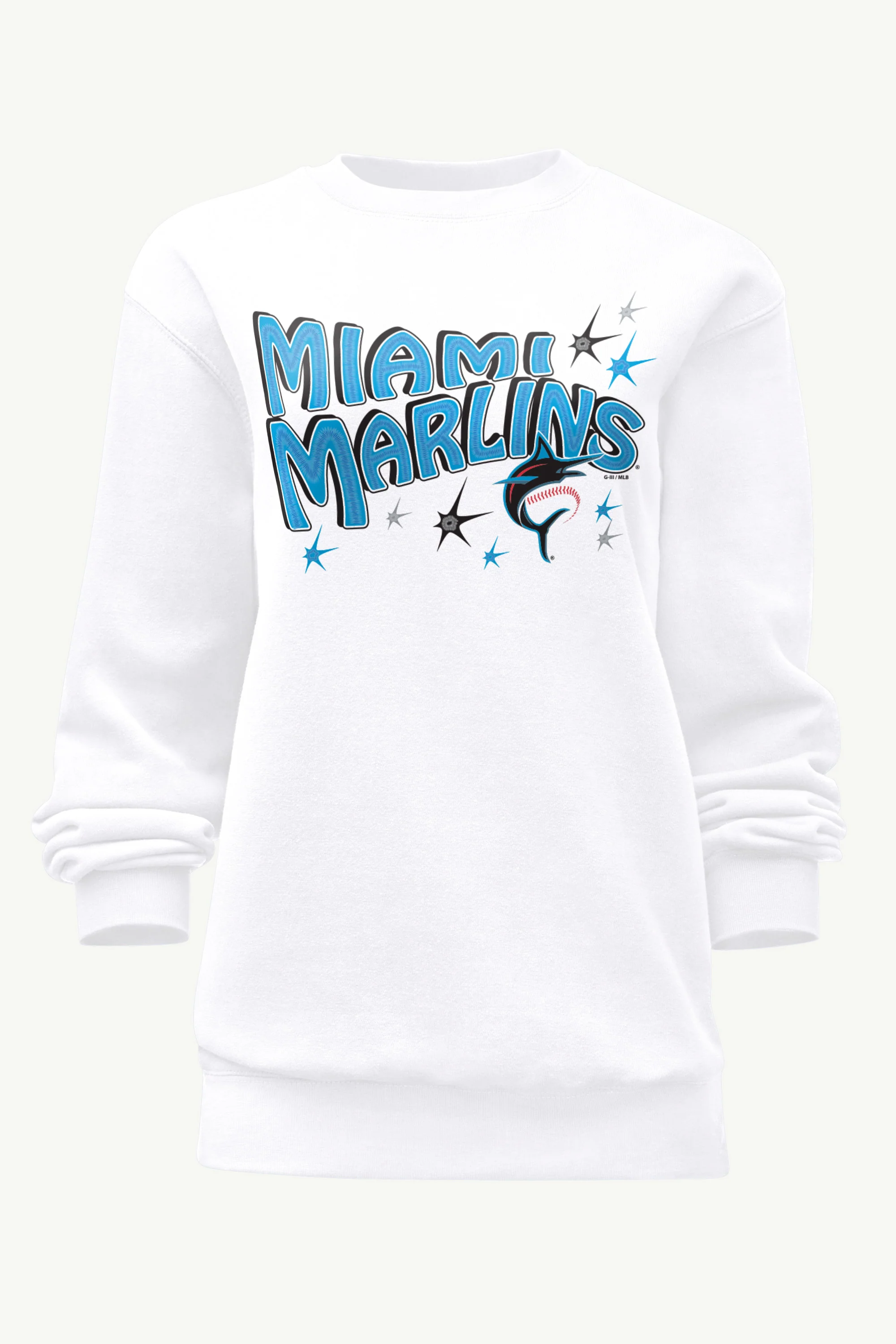 WOMENS MIAMI MARLINS FIREWORKS SWEATSHIRT