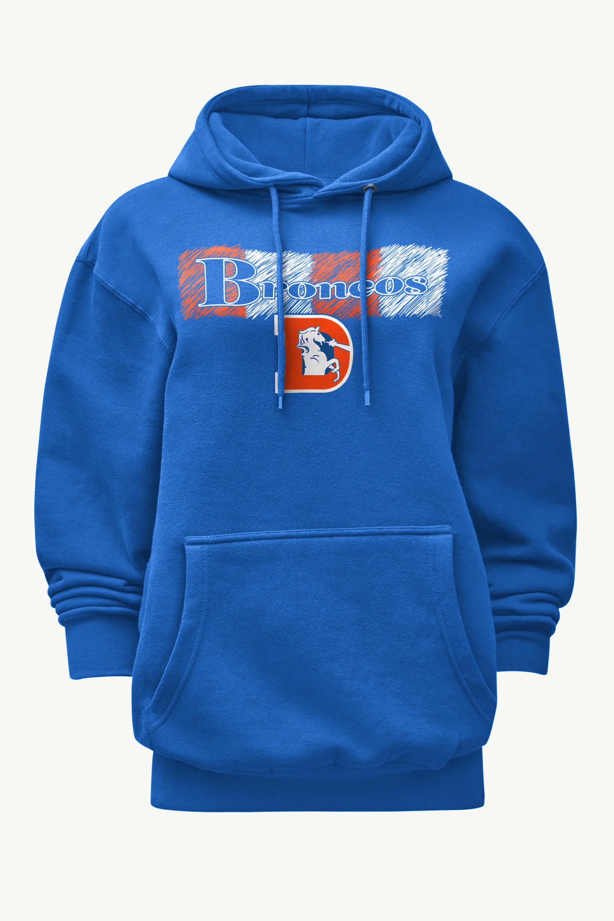 WOMENS DENVER BRONCOS COLOR SHADING HOODIE