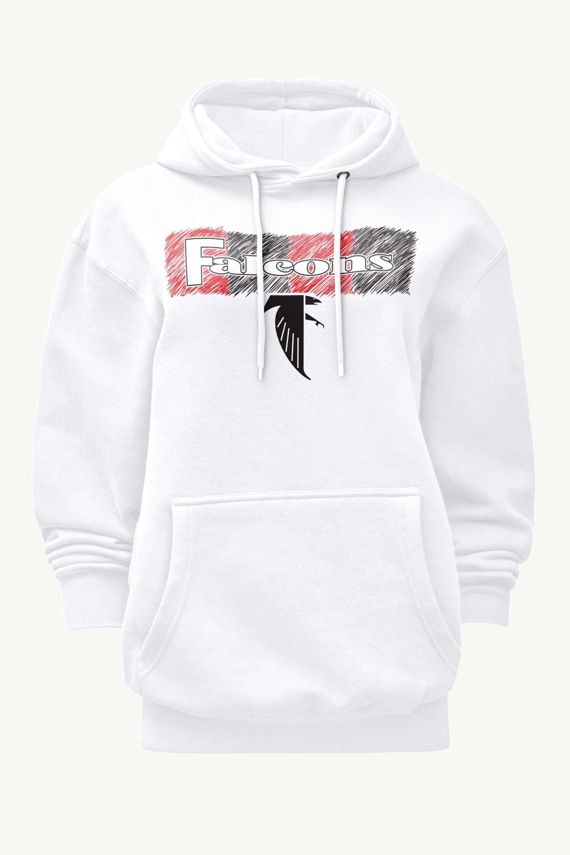 WOMENS ATLANTA FALCONS COLOR SHADING HOODIE